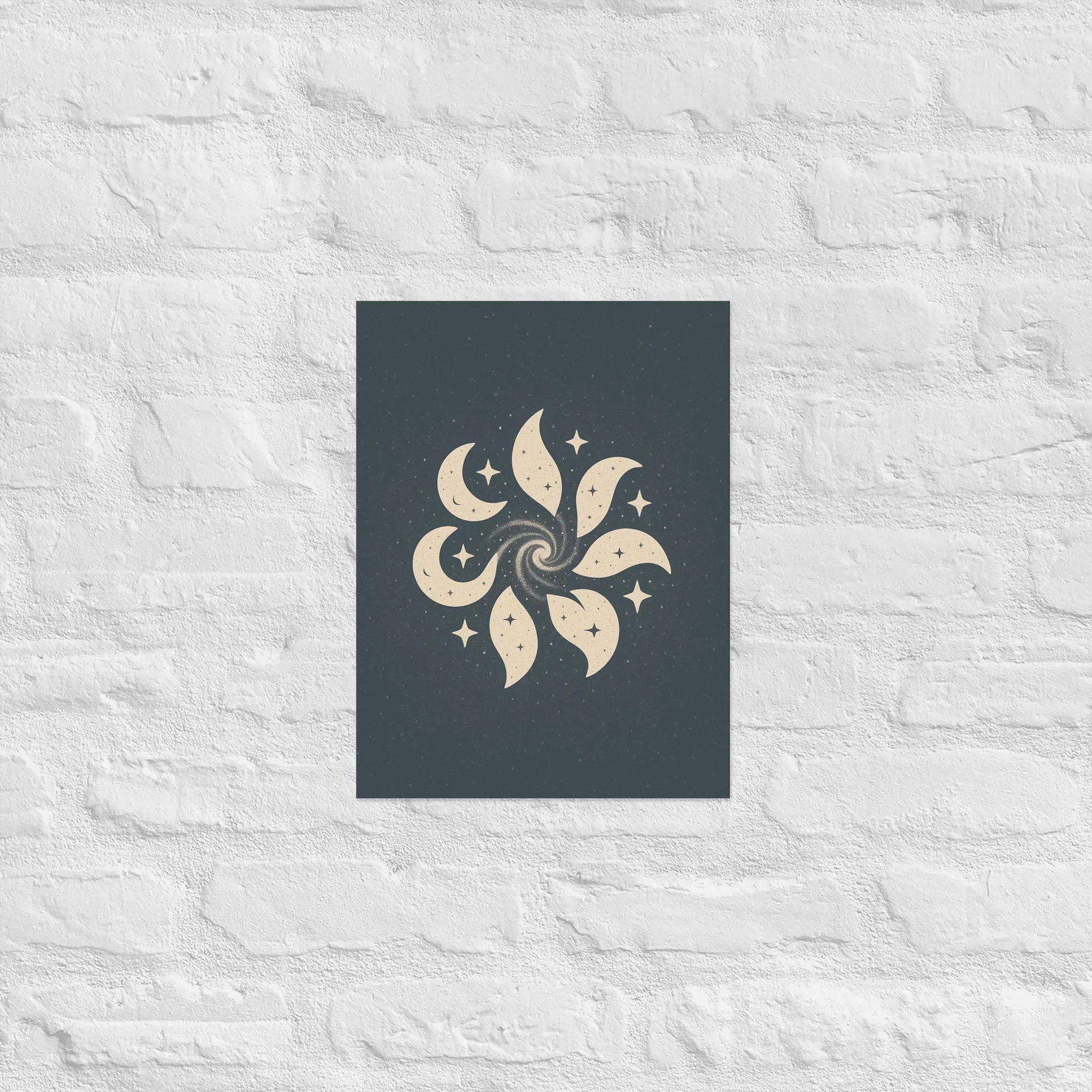 Celestial Spiral – Moon & Stars Pattern - RaZits