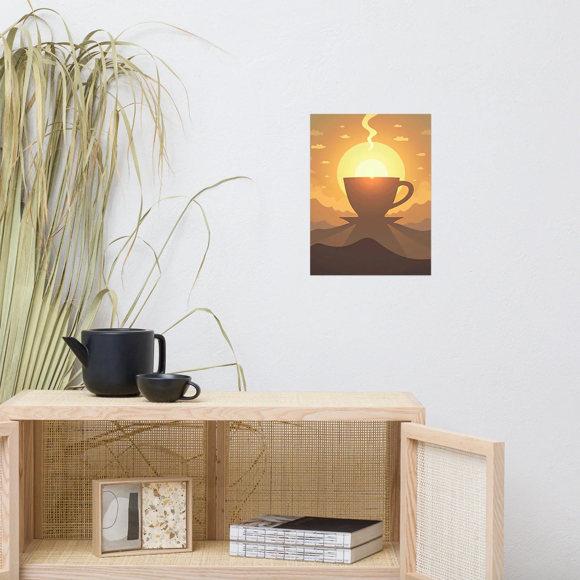 Sunrise Brew Wall Art – Coffee and Light Poster - RaZits