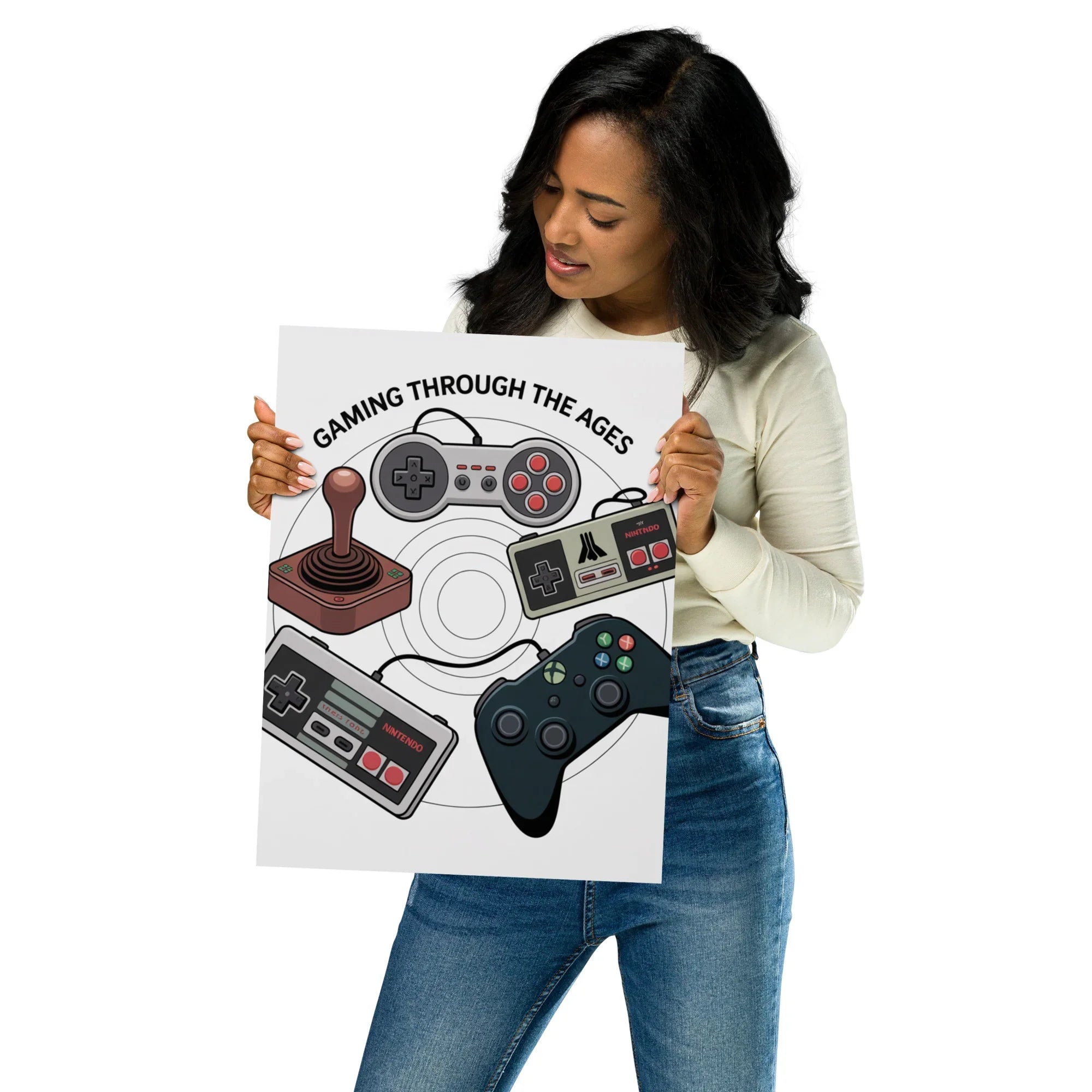 Gaming Through the Ages – Epic Gamer Room Decor Wall Art - RaZits