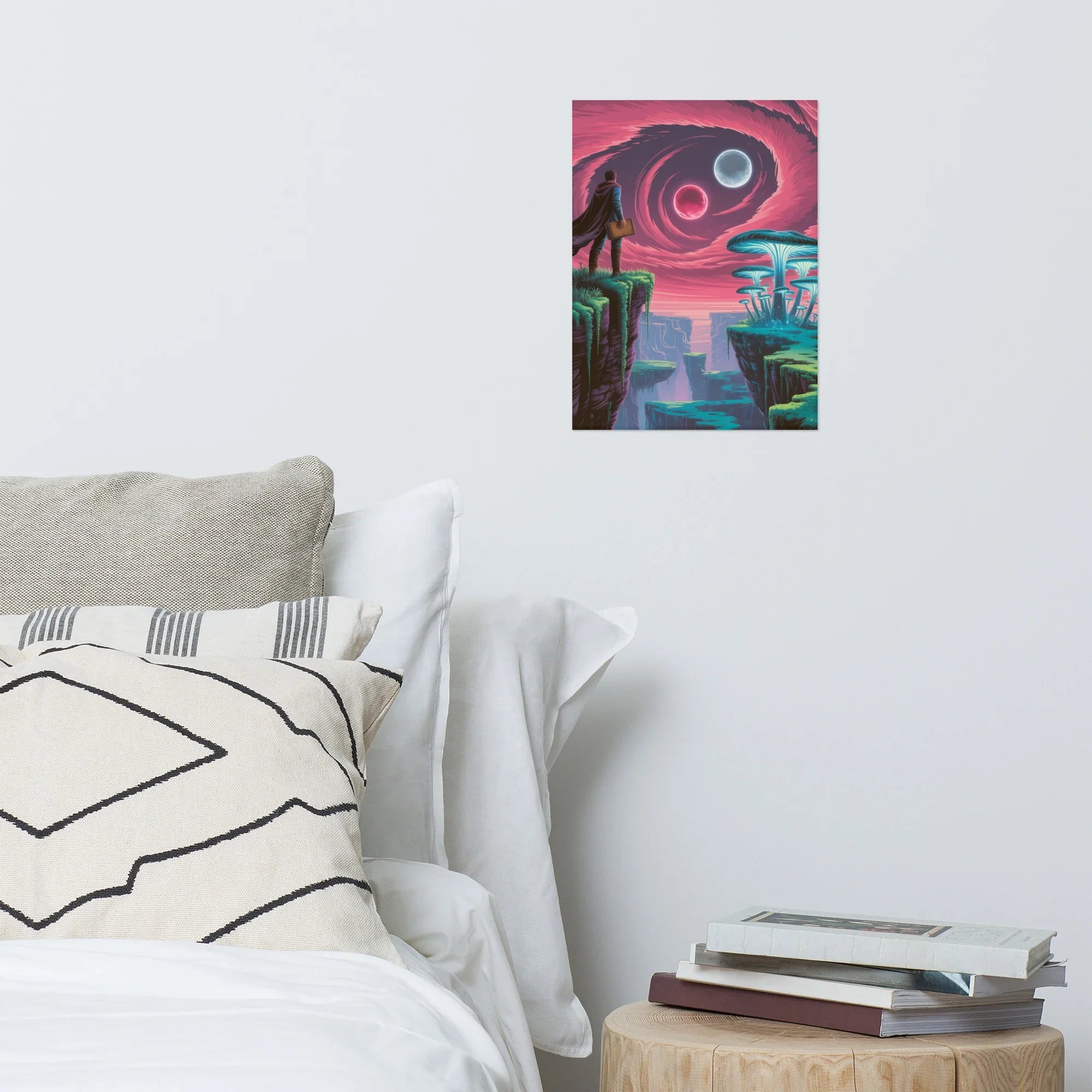 Celestial Explorer Fantasy Landscape Poster - RaZits