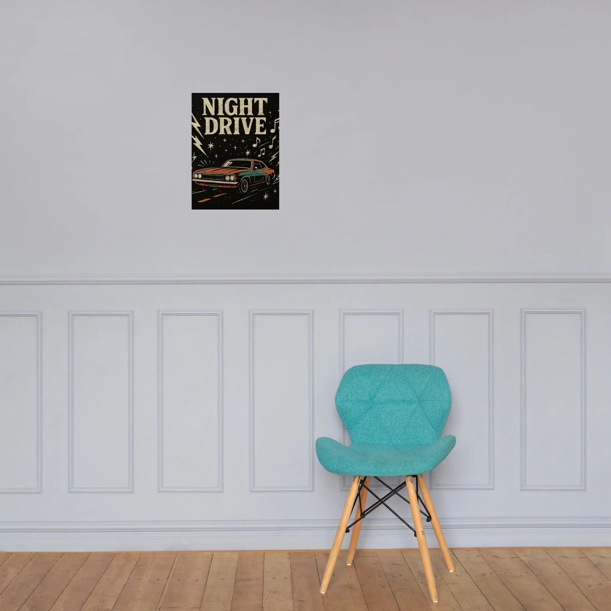 Night Drive Poster – Moody Retro Roadtrip - RaZits
