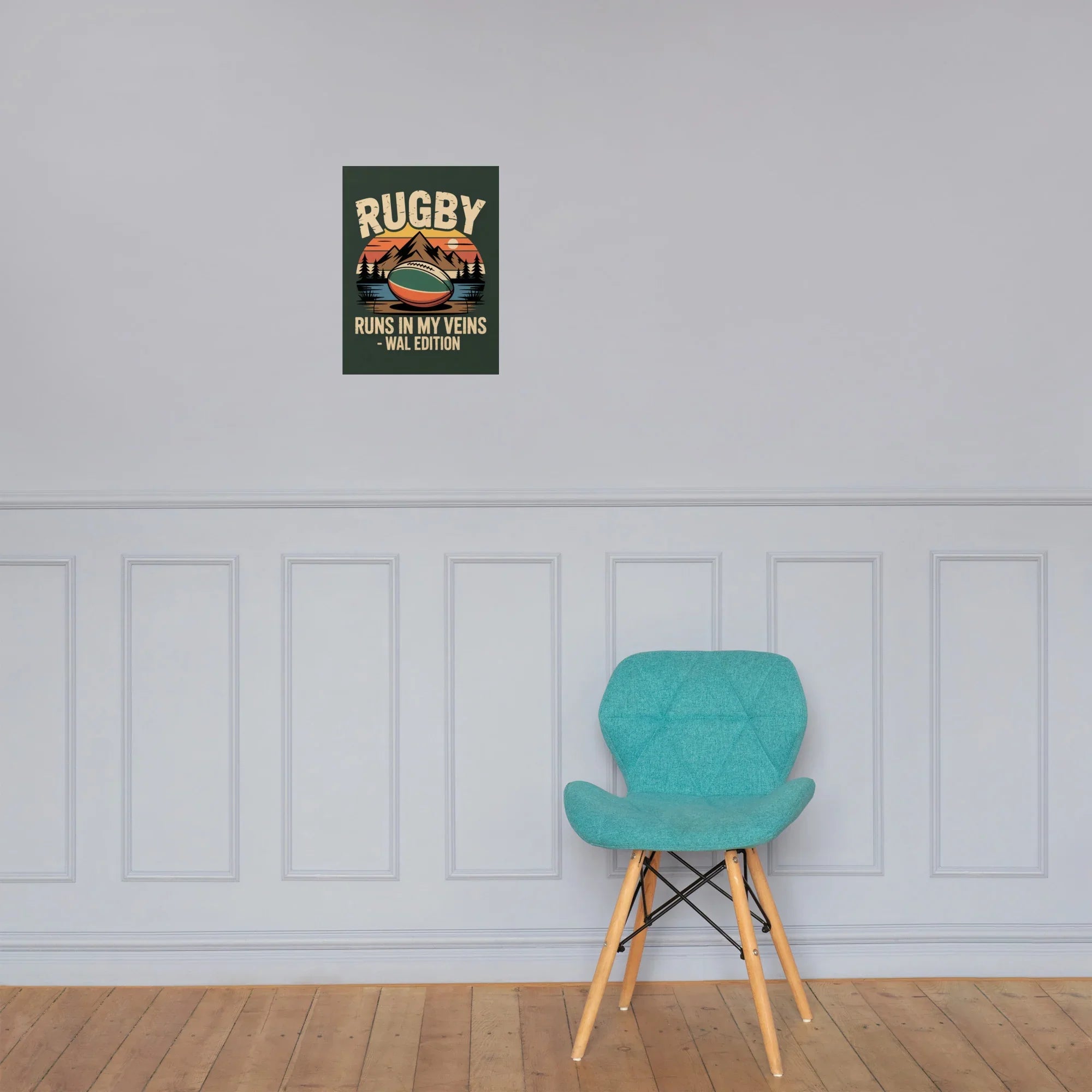 Rugby Runs in My Veins – Wales Edition Poster - RaZits