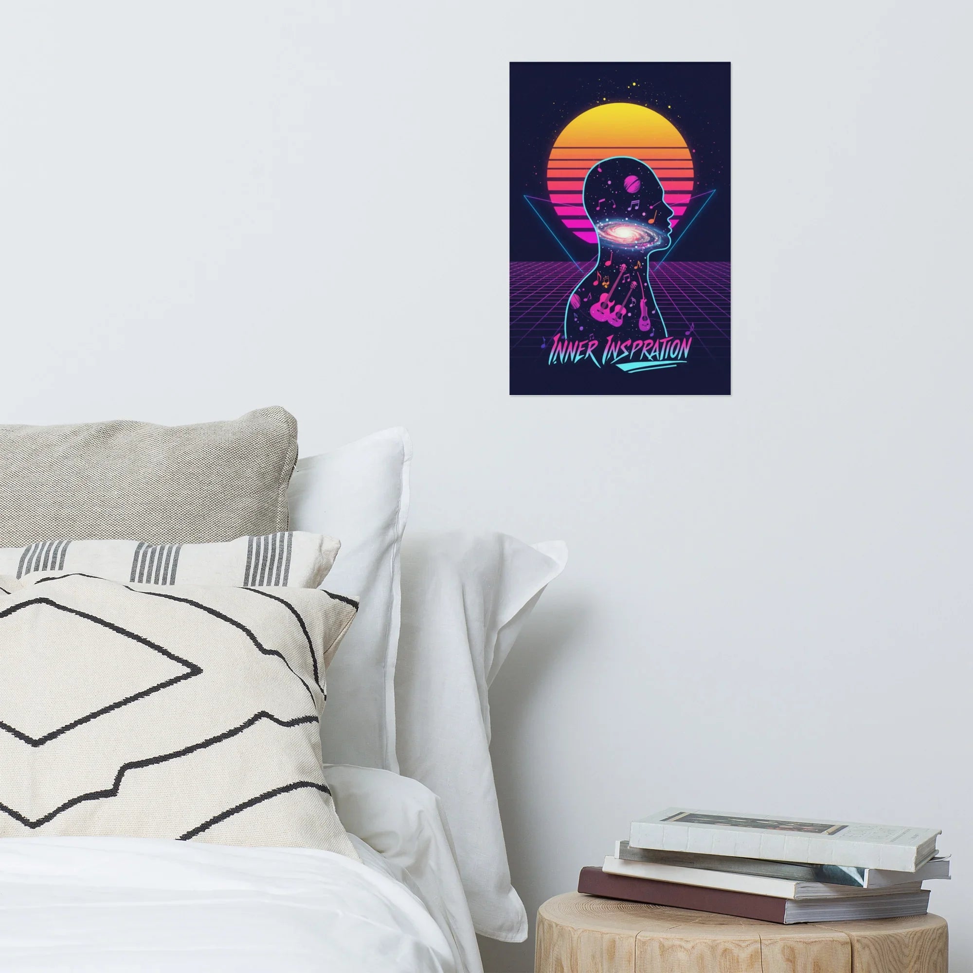 Inner Inspiration Poster – Cosmic Retro Music Mind Art - RaZits
