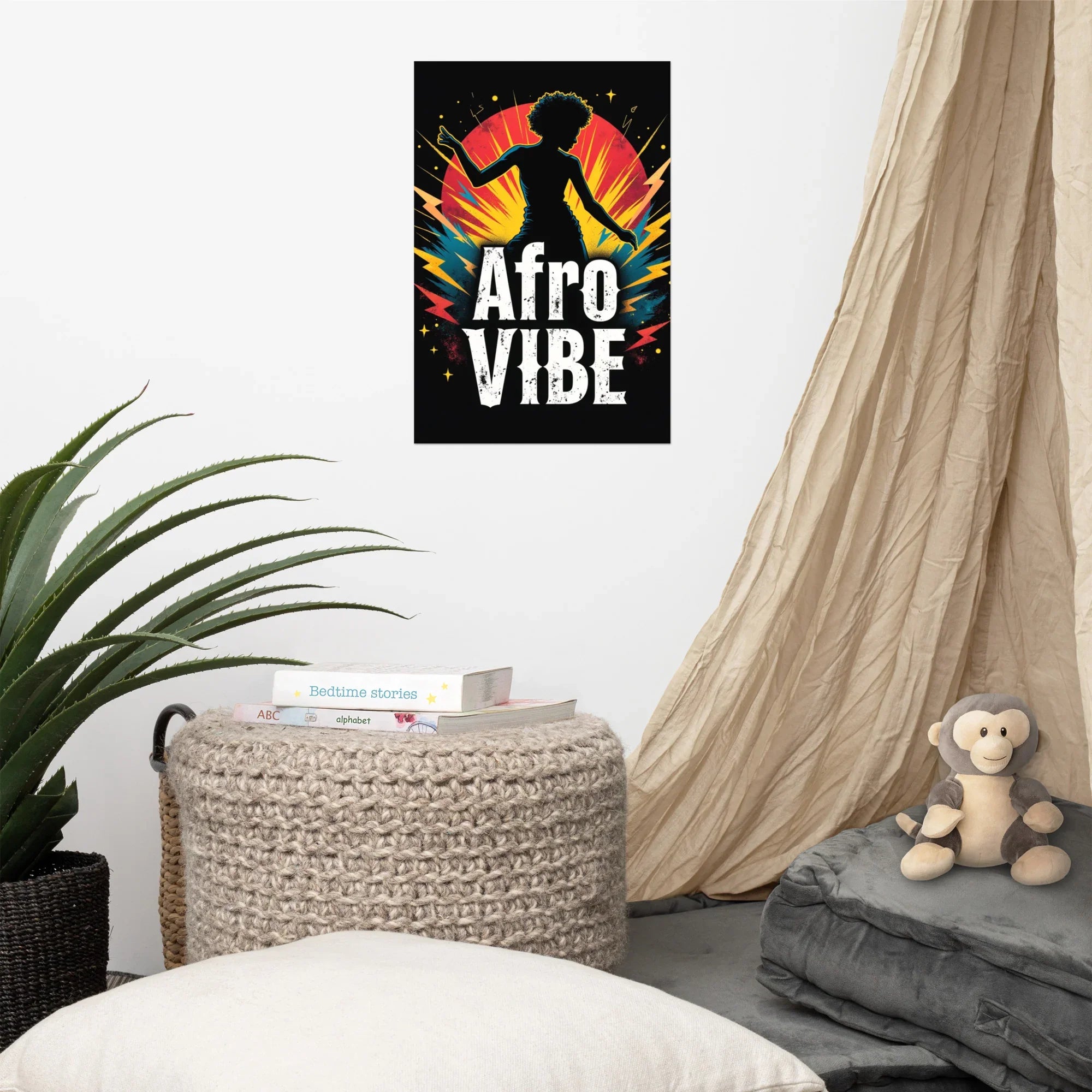 Afro Vibe Poster – Bold Dance & Music Energy - RaZits