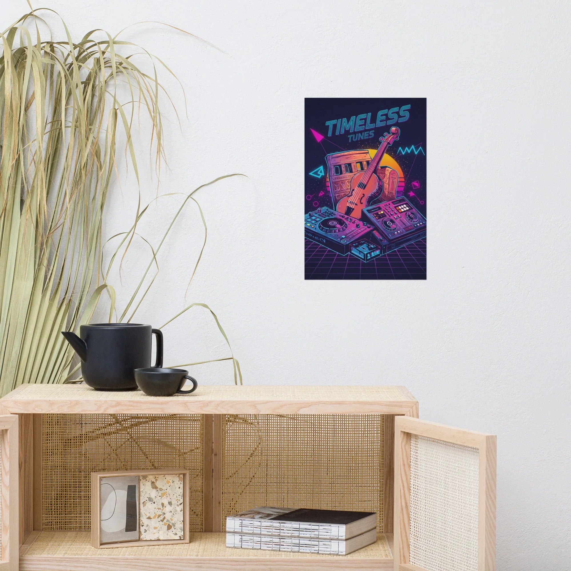 Timeless Tunes Poster – Vintage Meets Future Vibes - RaZits