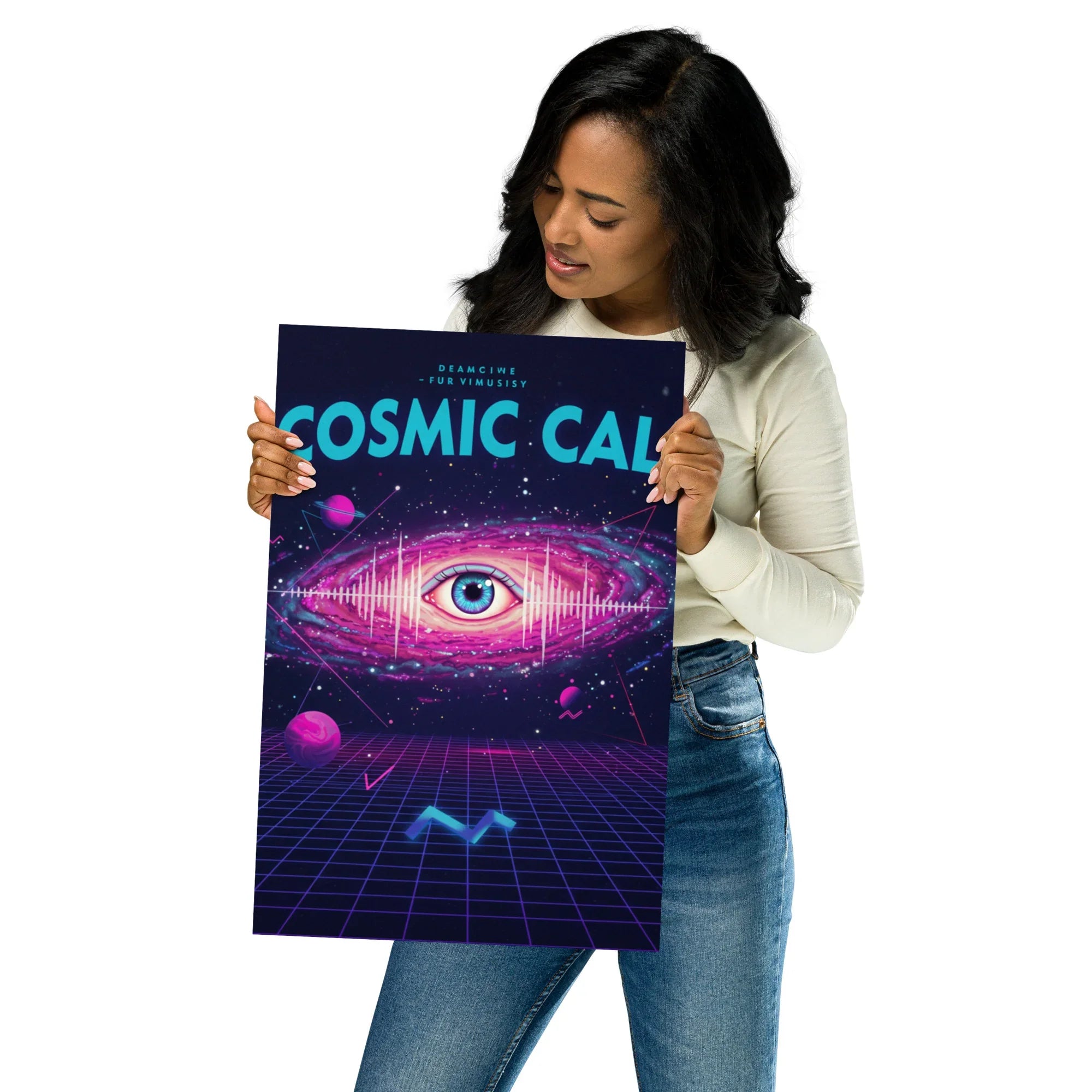 Cosmic Call Poster – Surreal Galaxy & Sci-Fi Art - RaZits
