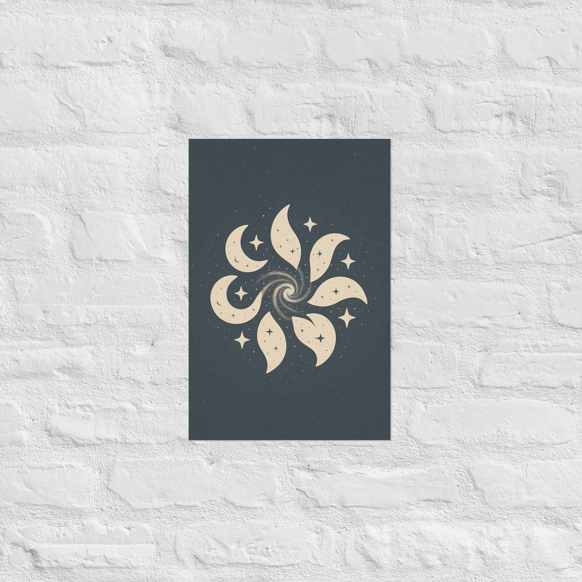 Celestial Spiral – Moon & Stars Pattern - RaZits