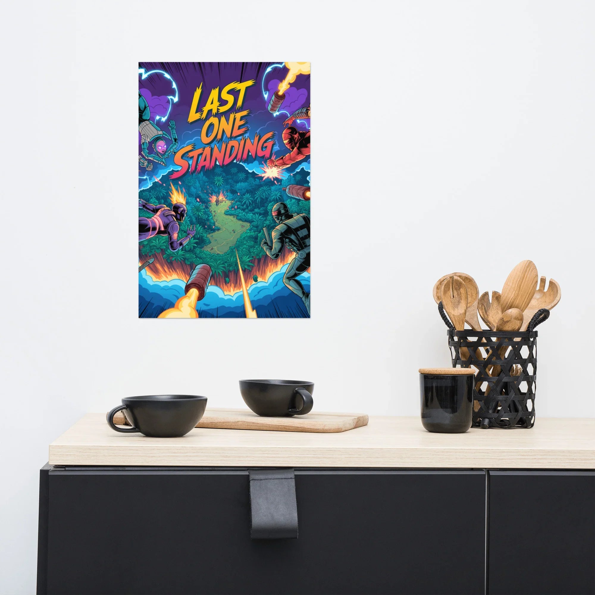 Last One Standing – Battle Royale Comic Action Gaming Poster - RaZits