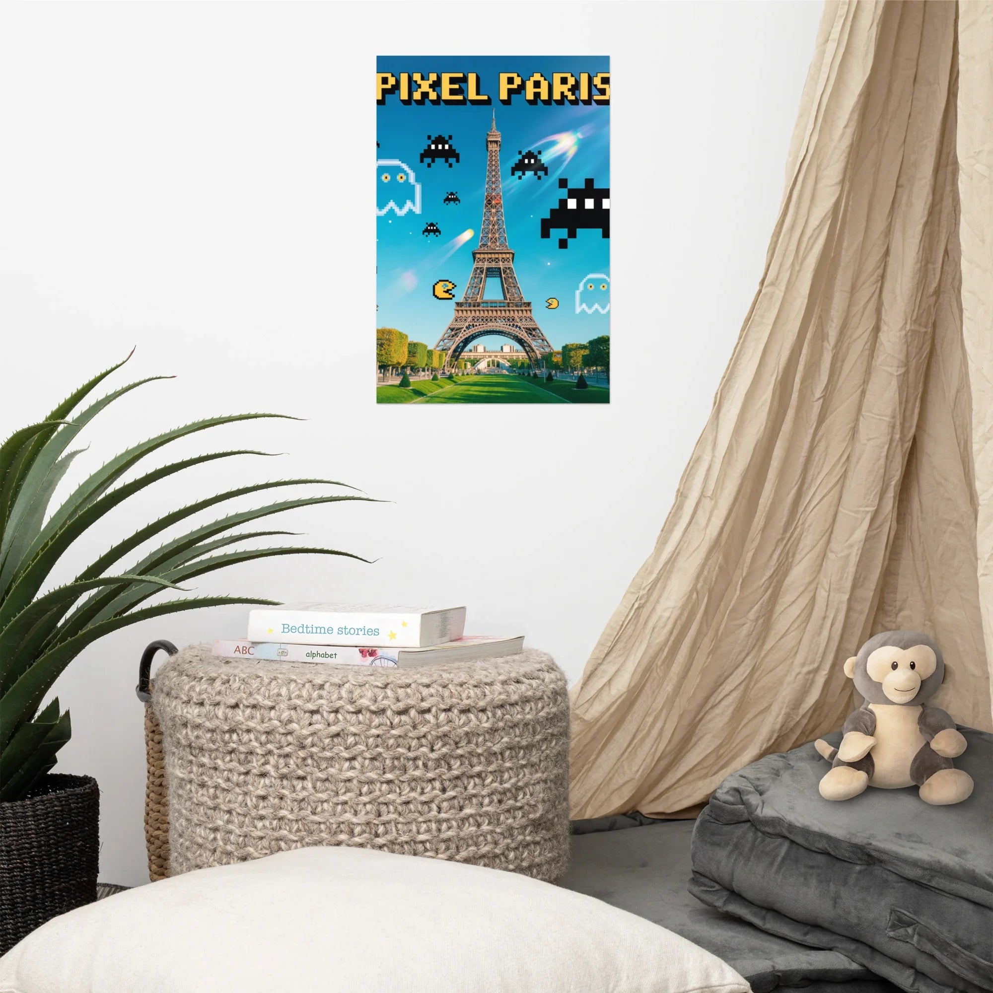 Pixel Paris – Retro Gaming City Art - RaZits