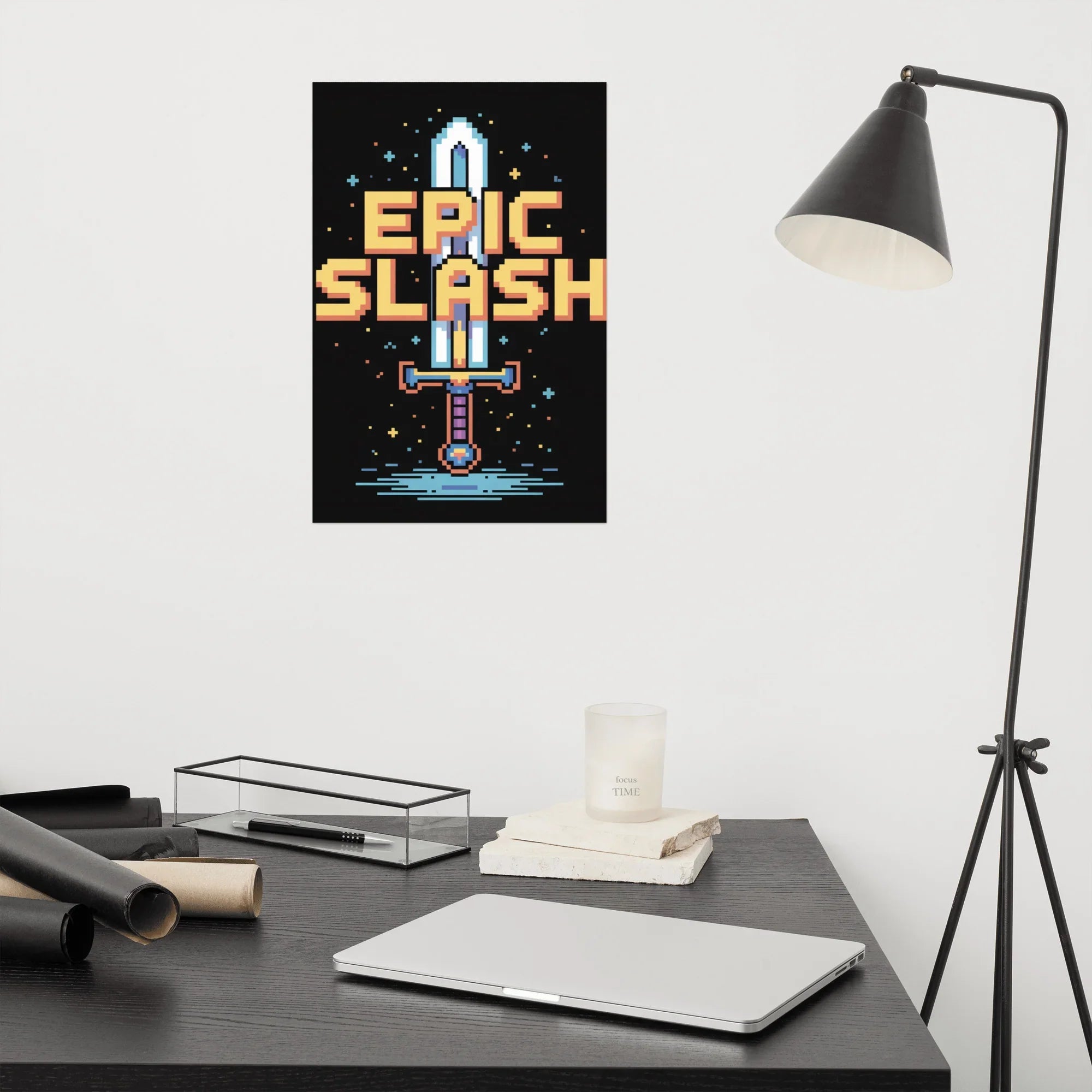 Epic Slash – Pixel Sword Adventure Poster - RaZits
