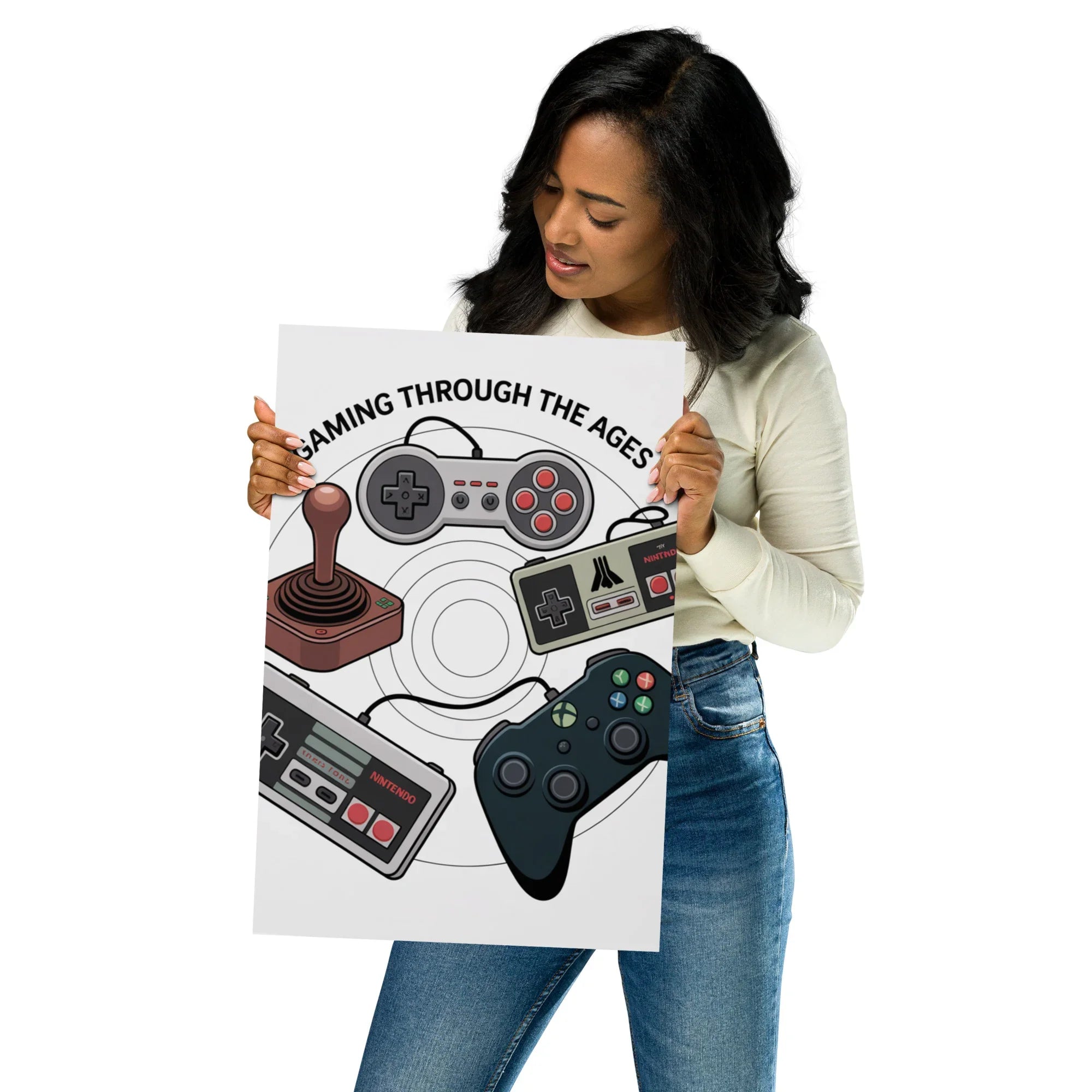 Gaming Through the Ages – Epic Gamer Room Decor Wall Art - RaZits