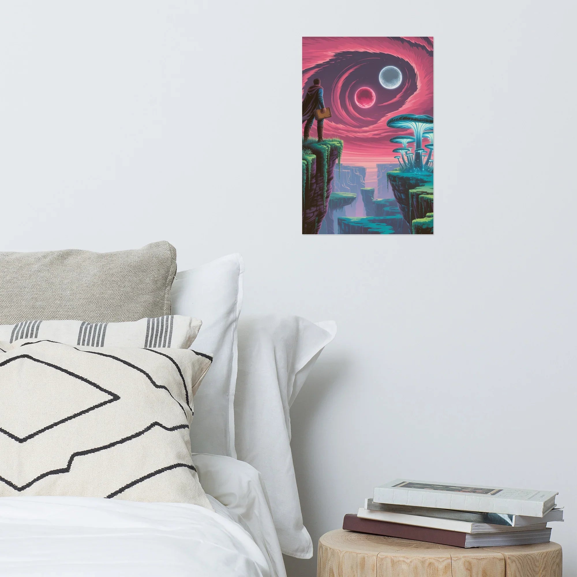 Celestial Explorer Fantasy Landscape Poster - RaZits