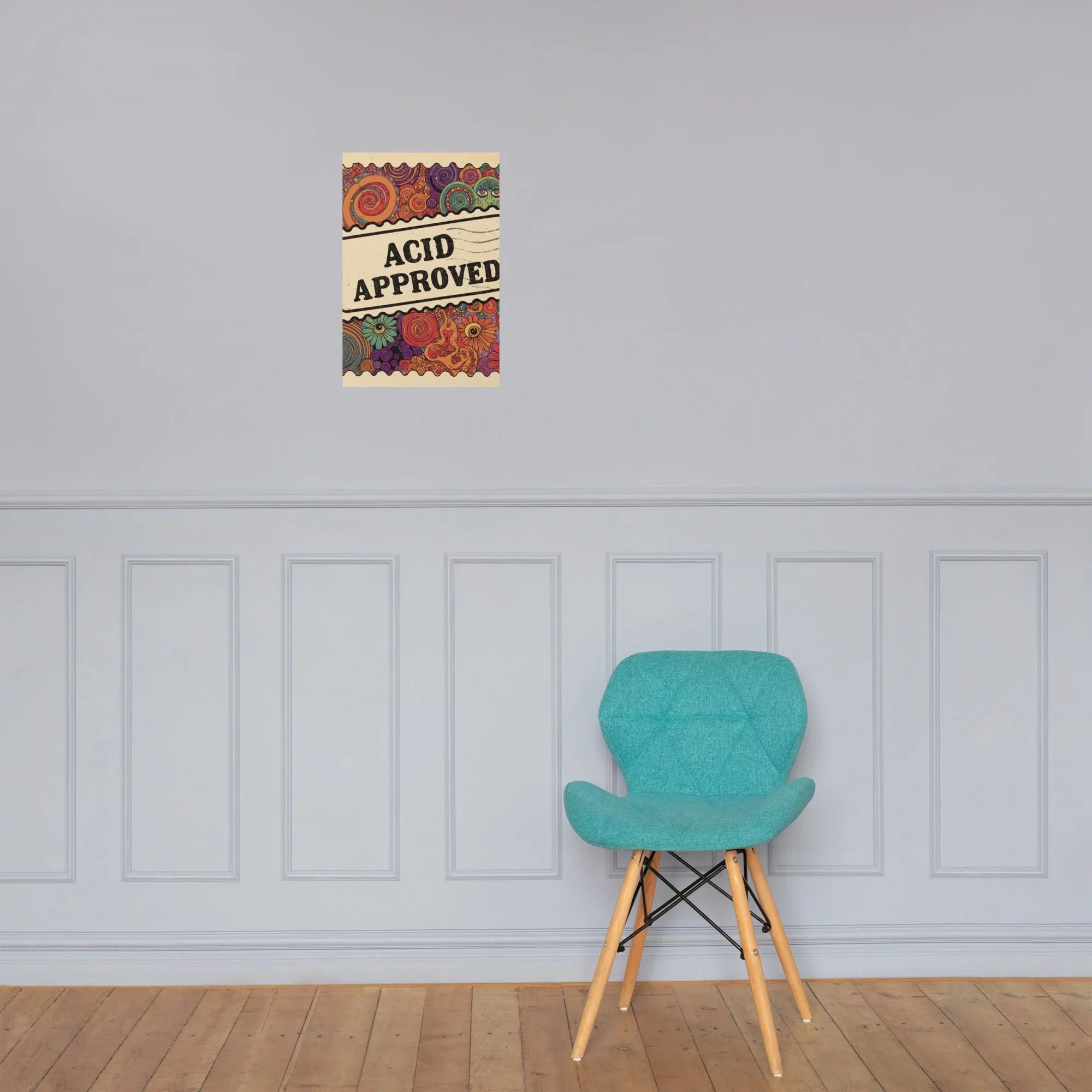 Acid Approved Poster – Psychedelic Trippy Art - RaZits