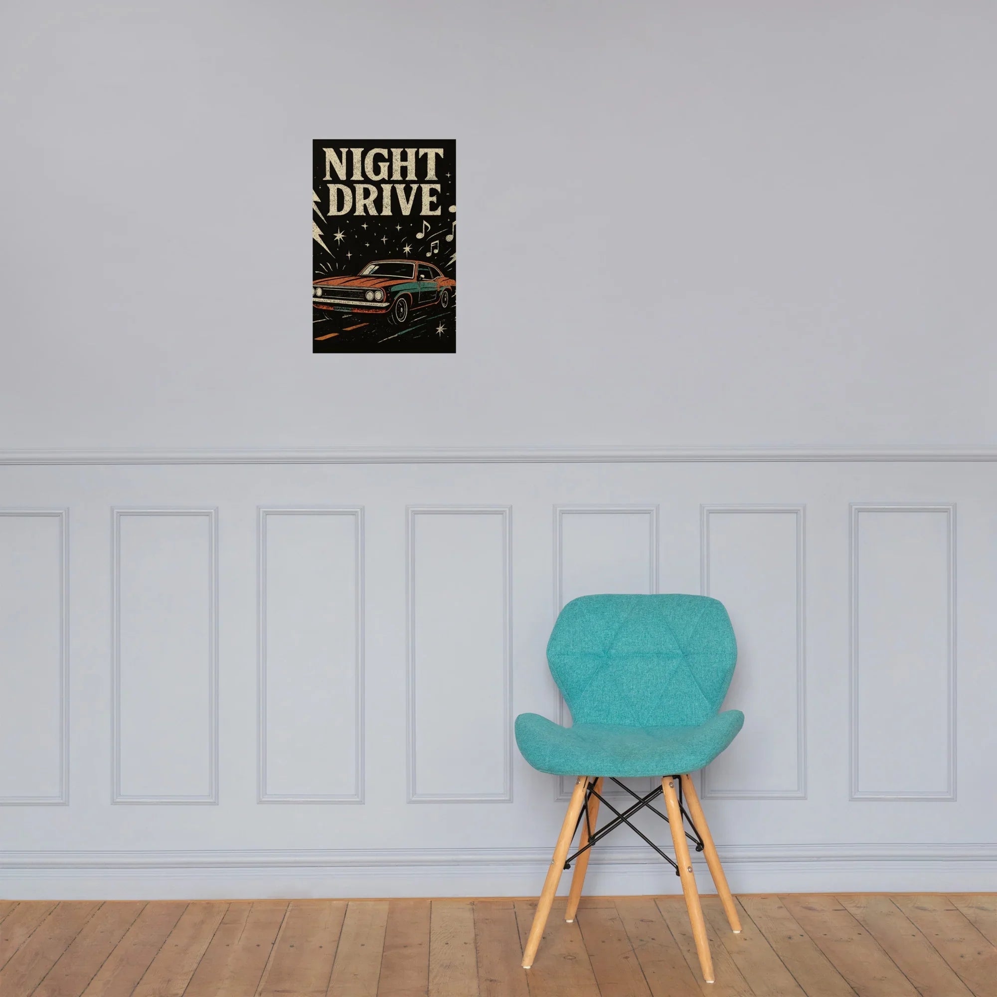 Night Drive Poster – Moody Retro Roadtrip - RaZits