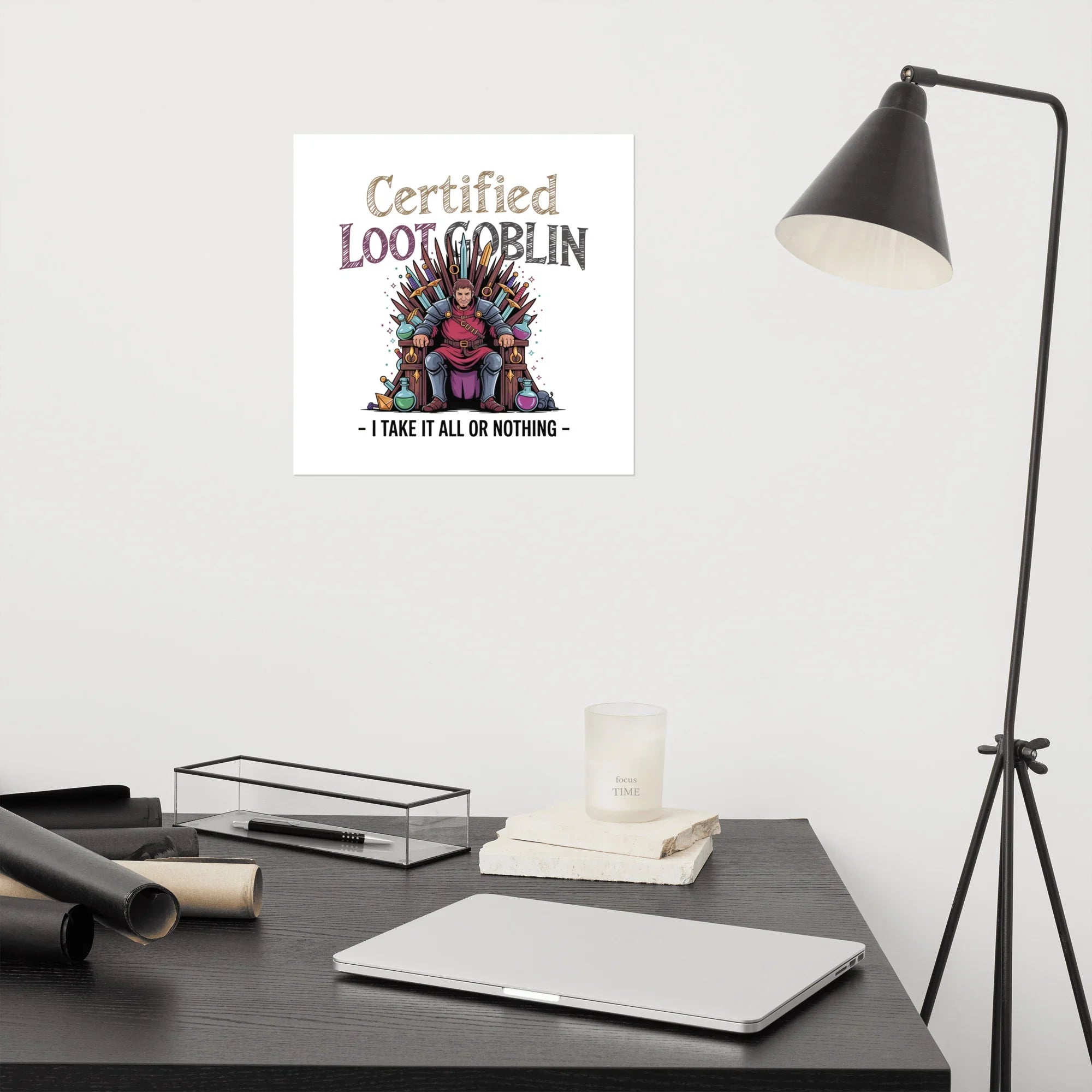 Certified Loot Goblin Poster – Funny RPG Gamer Art - RaZits