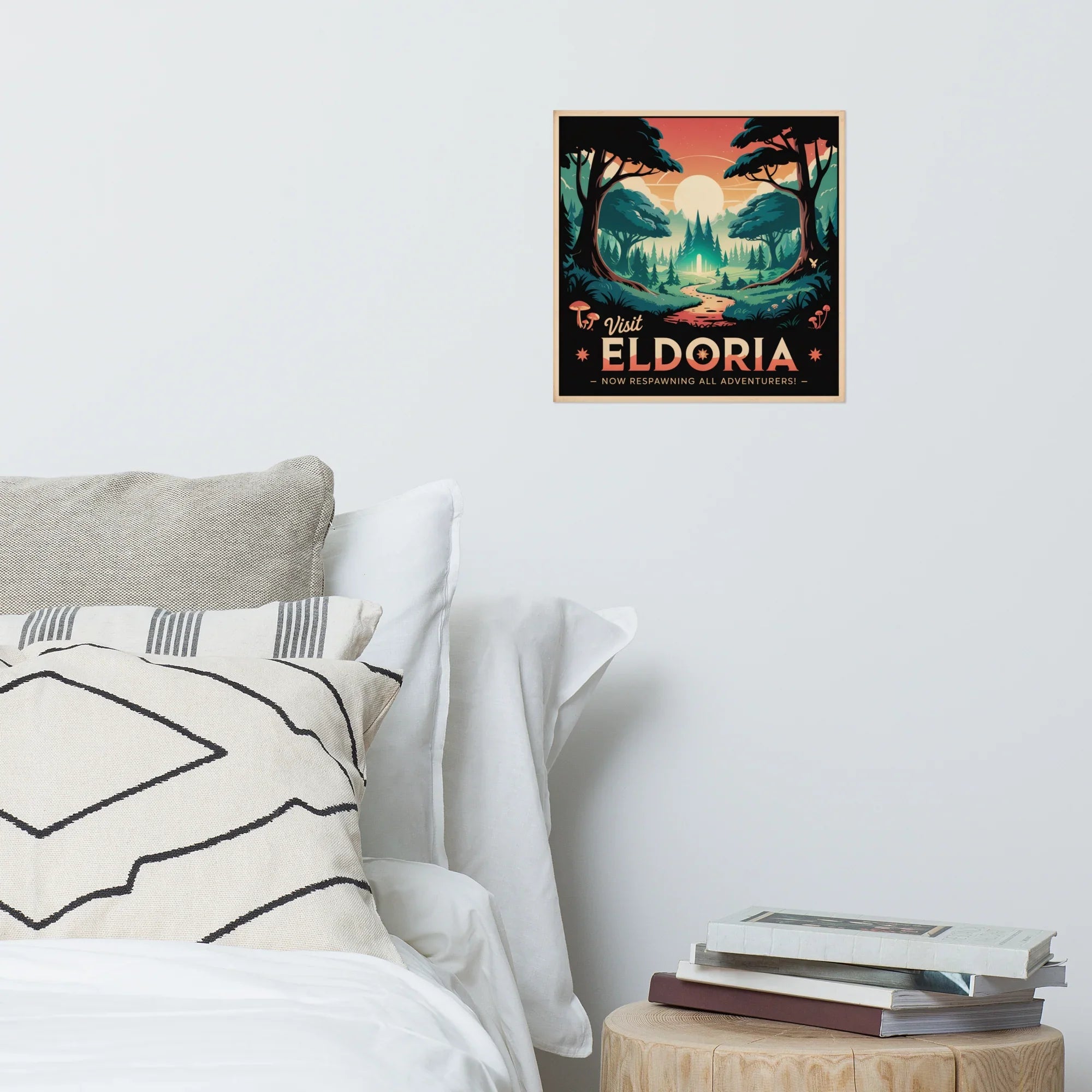 Visit Eldoria Poster – Fantasy Adventure Gamer Art - RaZits