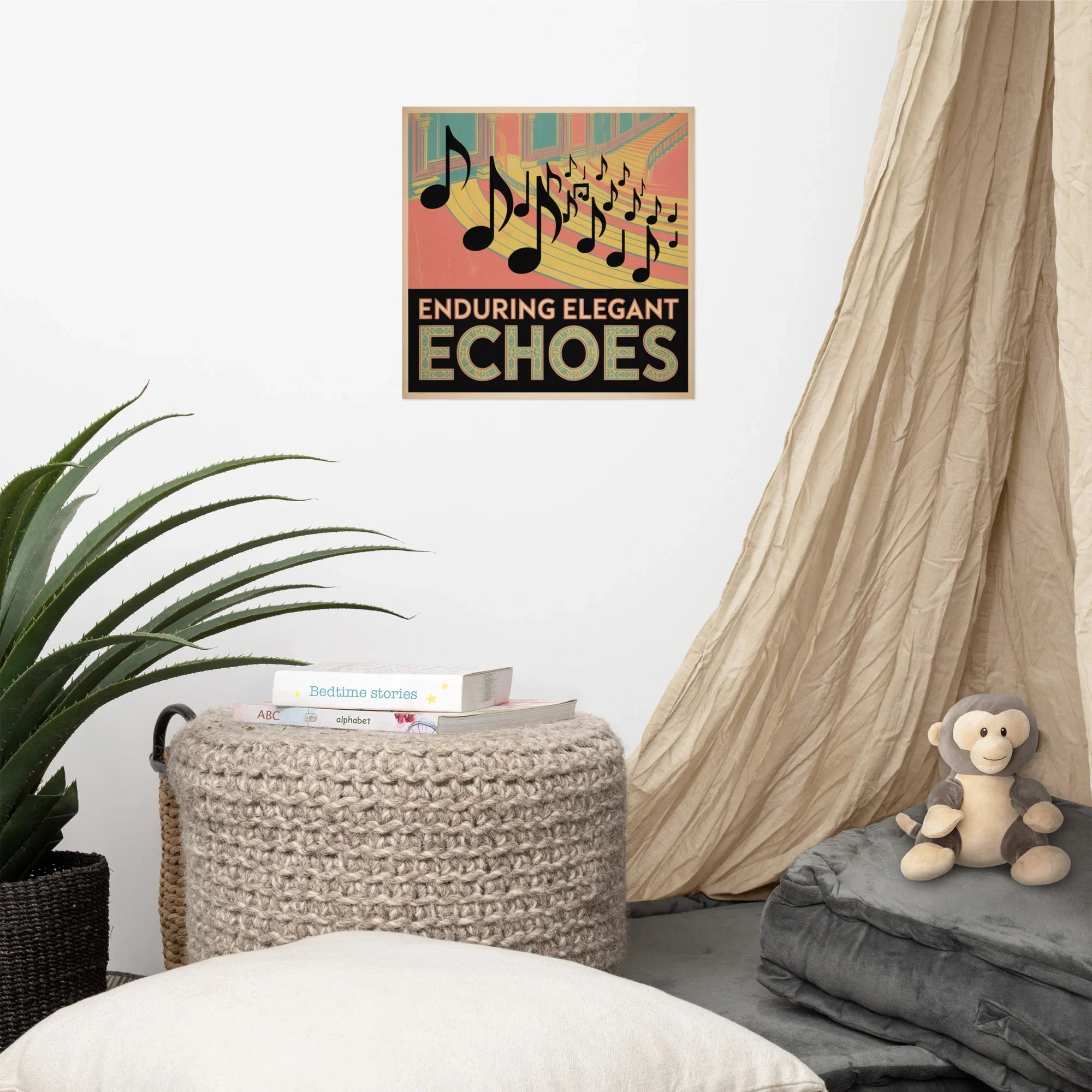 Enduring Elegant Echoes Poster – Regal Classical Music Theme - RaZits