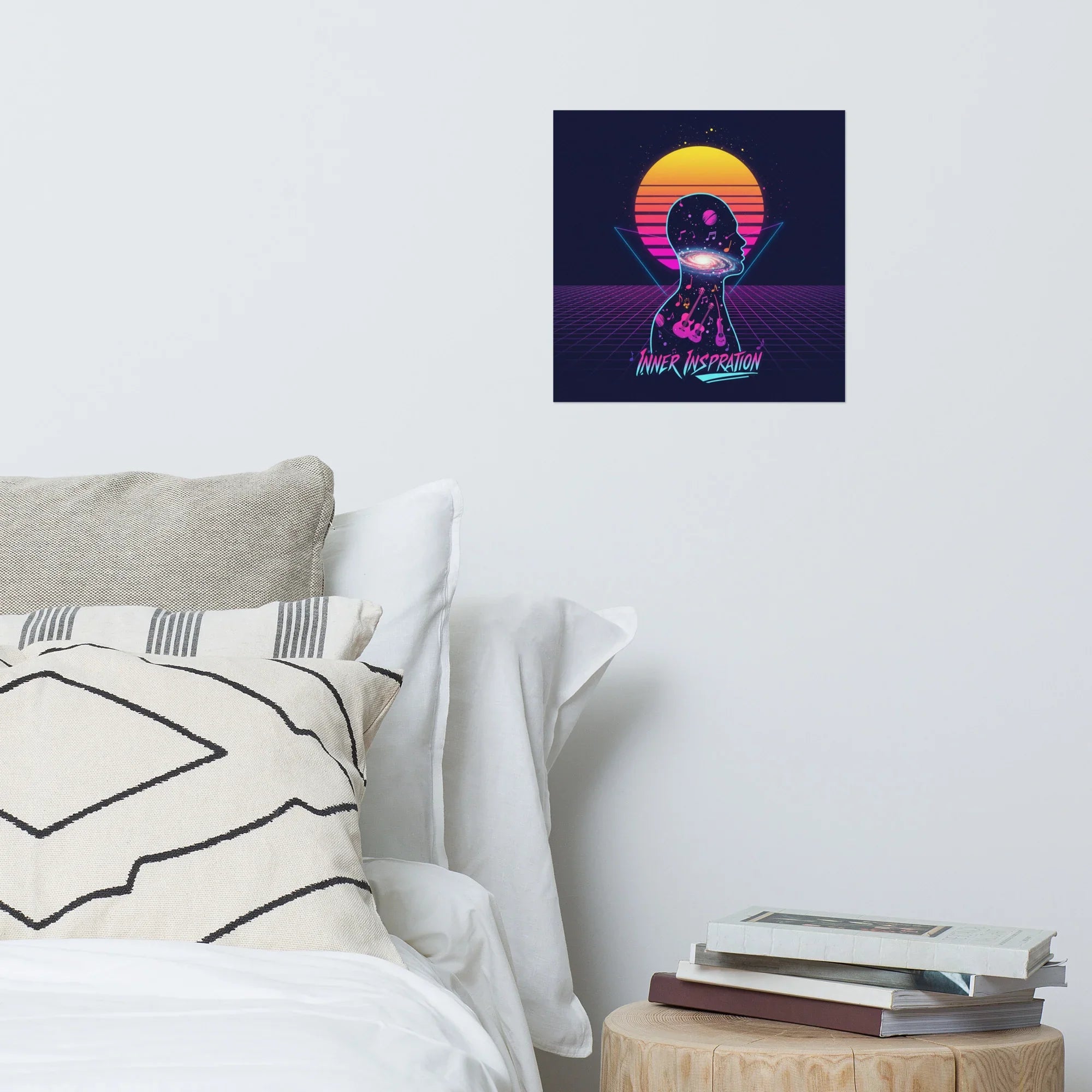 Inner Inspiration Poster – Cosmic Retro Music Mind Art - RaZits