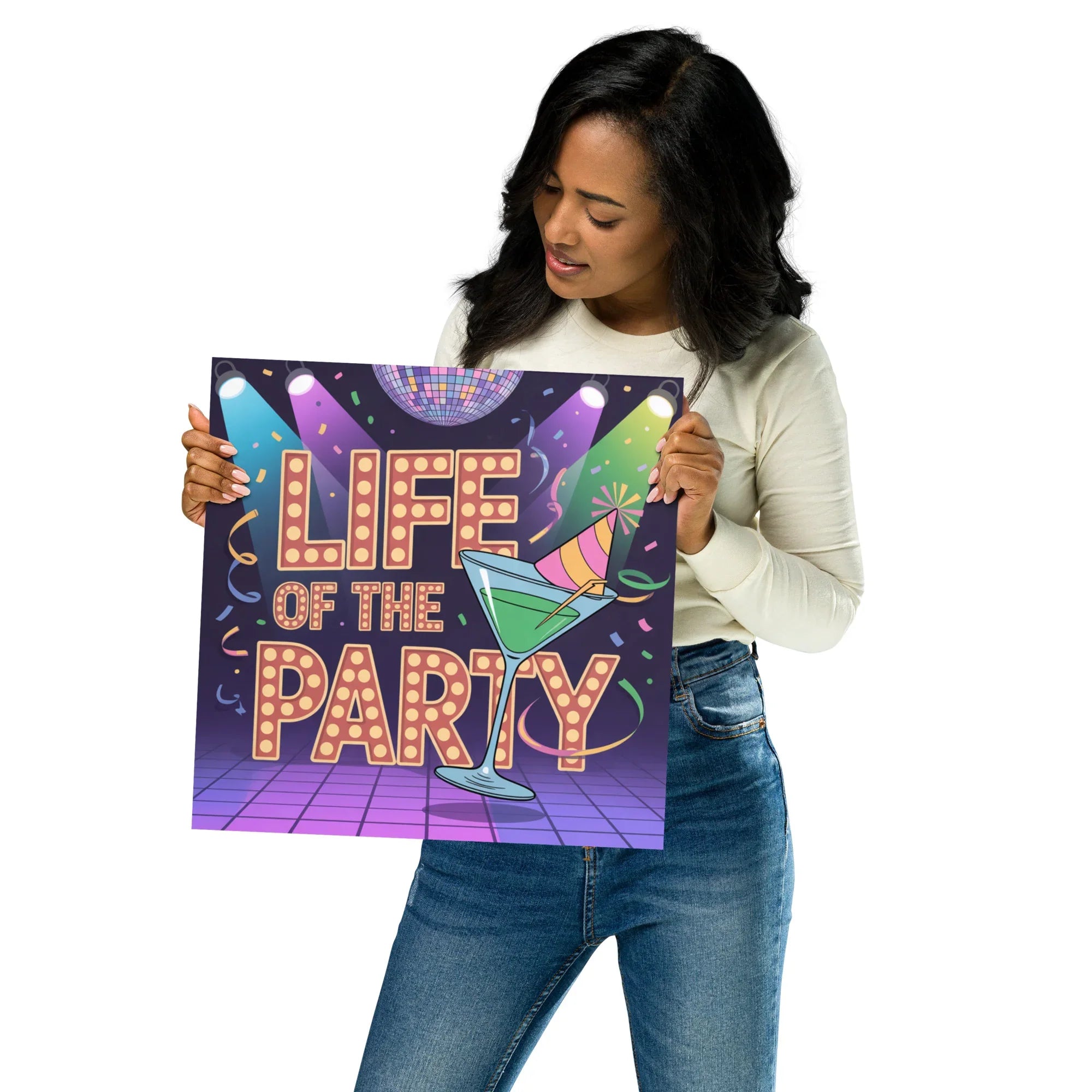 Life of the Party – Disco Cocktail Poster - RaZits
