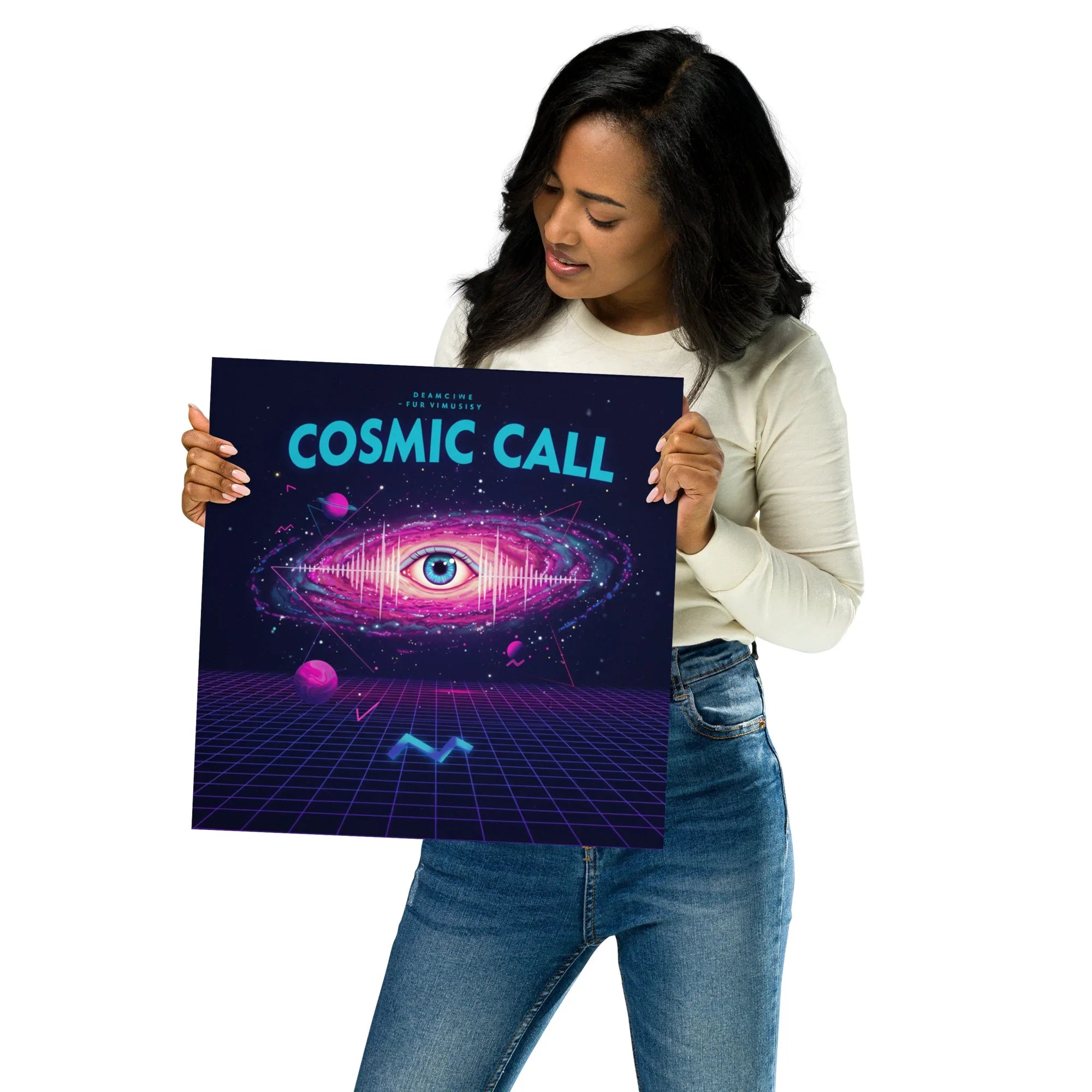 Cosmic Call Poster – Surreal Galaxy & Sci-Fi Art - RaZits