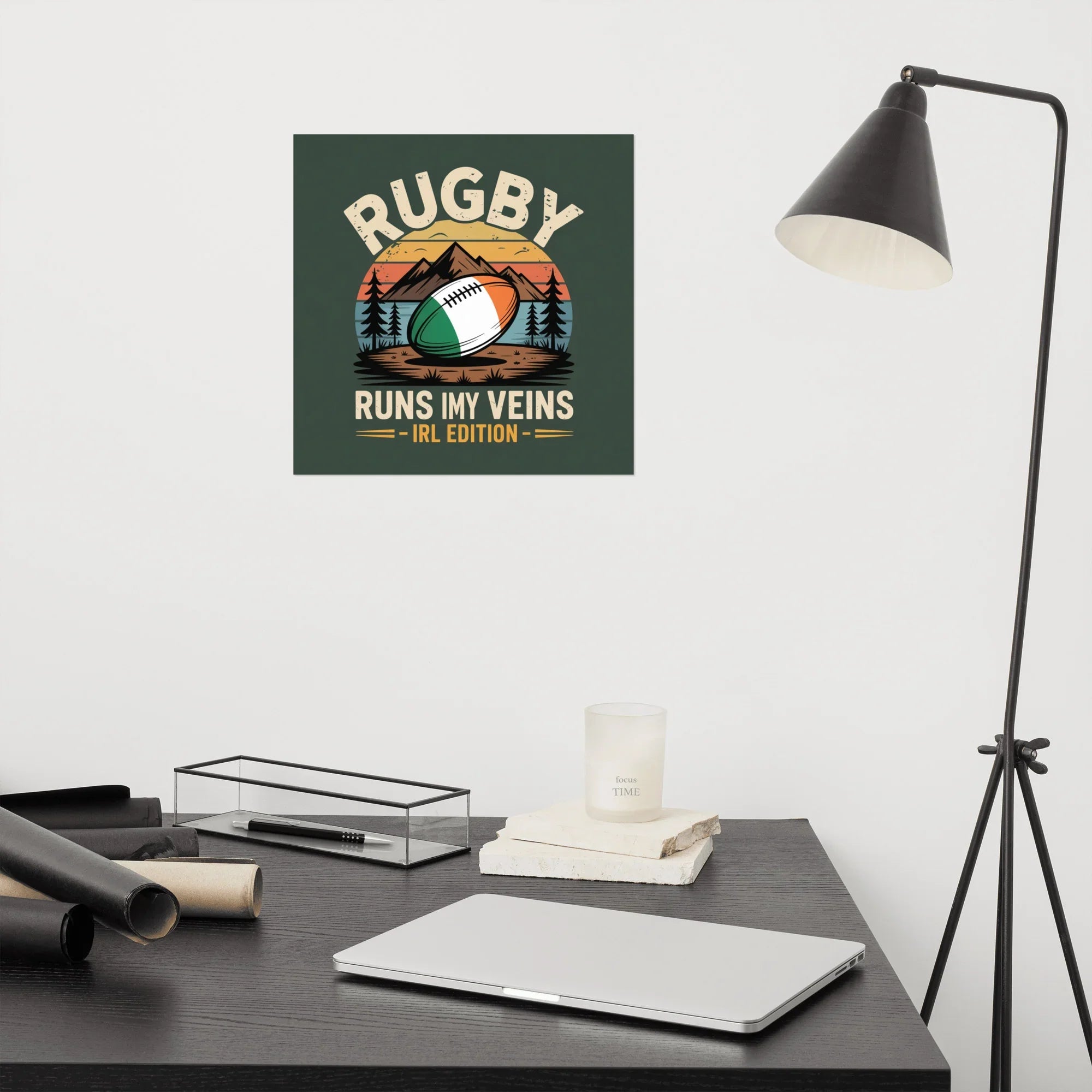 Rugby Runs in My Veins – Ireland Edition Poster - RaZits