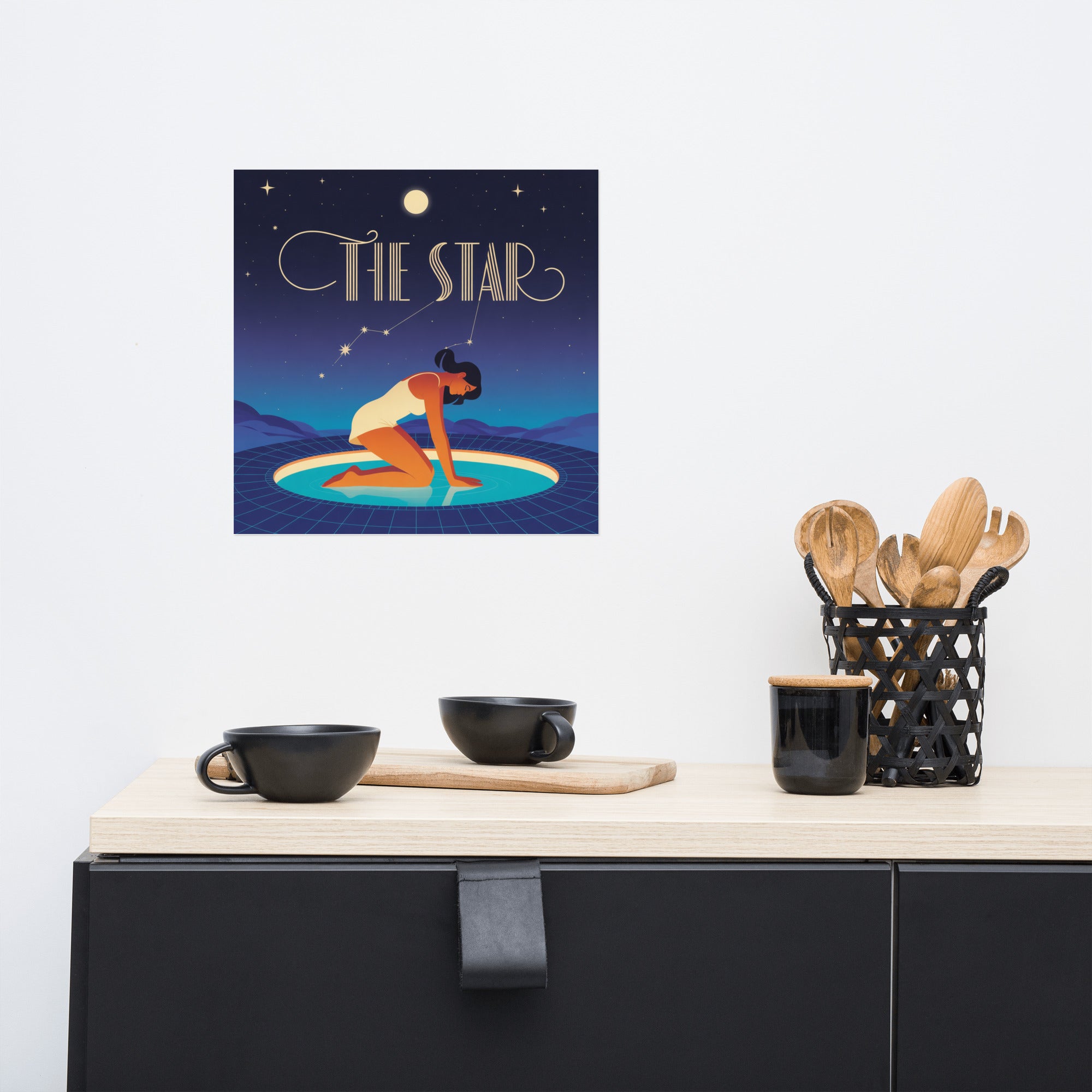 The Star Tarot Poster – Cosmic Divine Feminine Art - RaZits