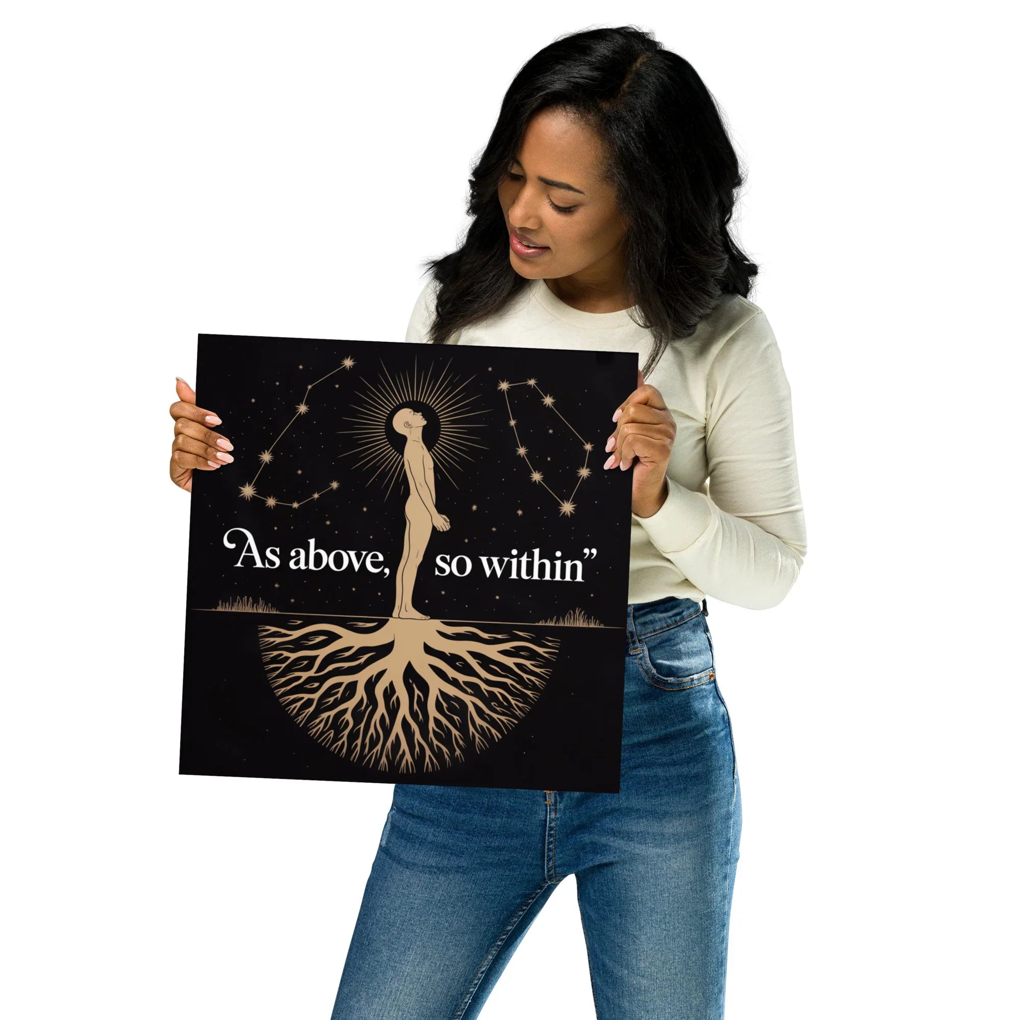 As Above So Within Astrology Art Print - RaZits