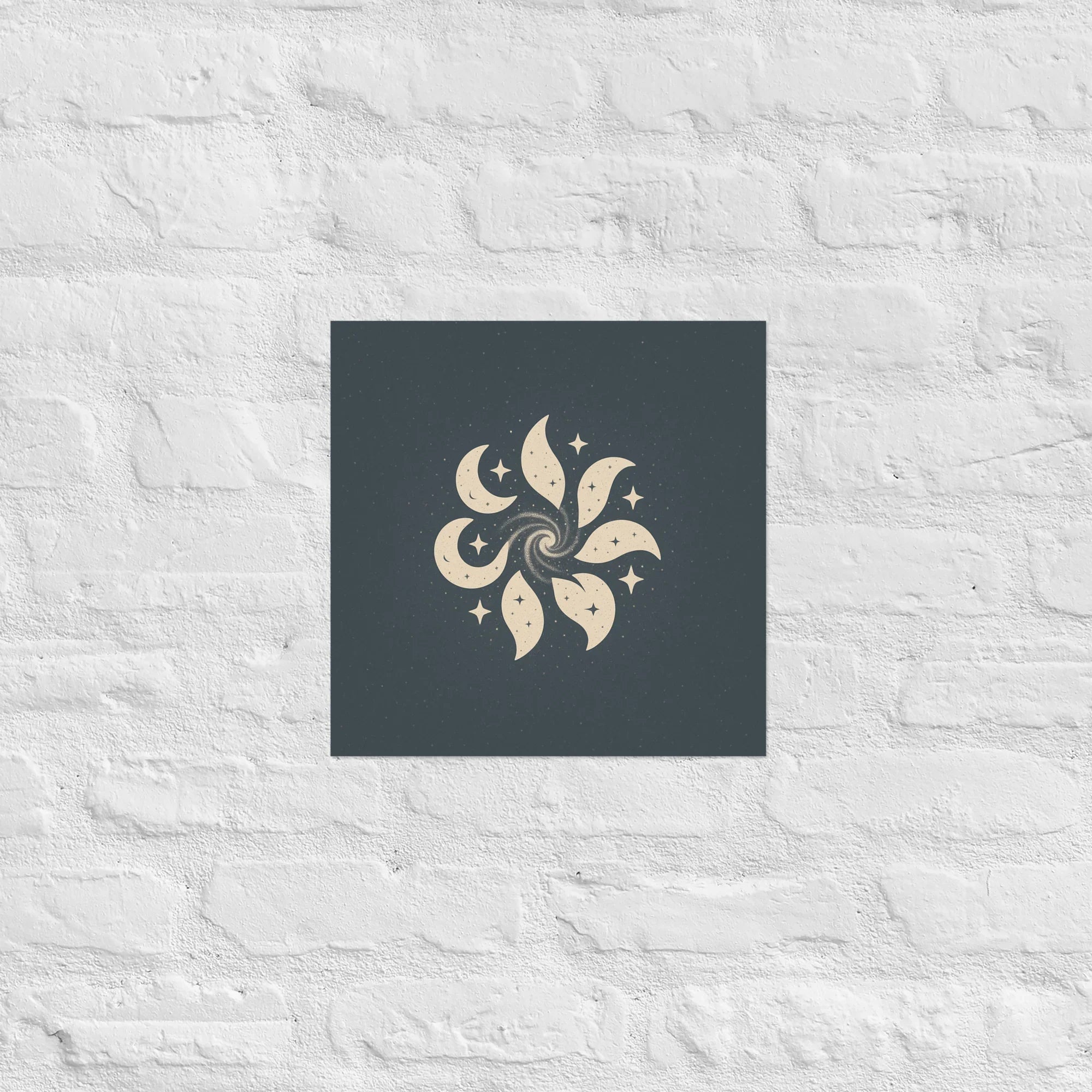 Celestial Spiral – Moon & Stars Pattern - RaZits