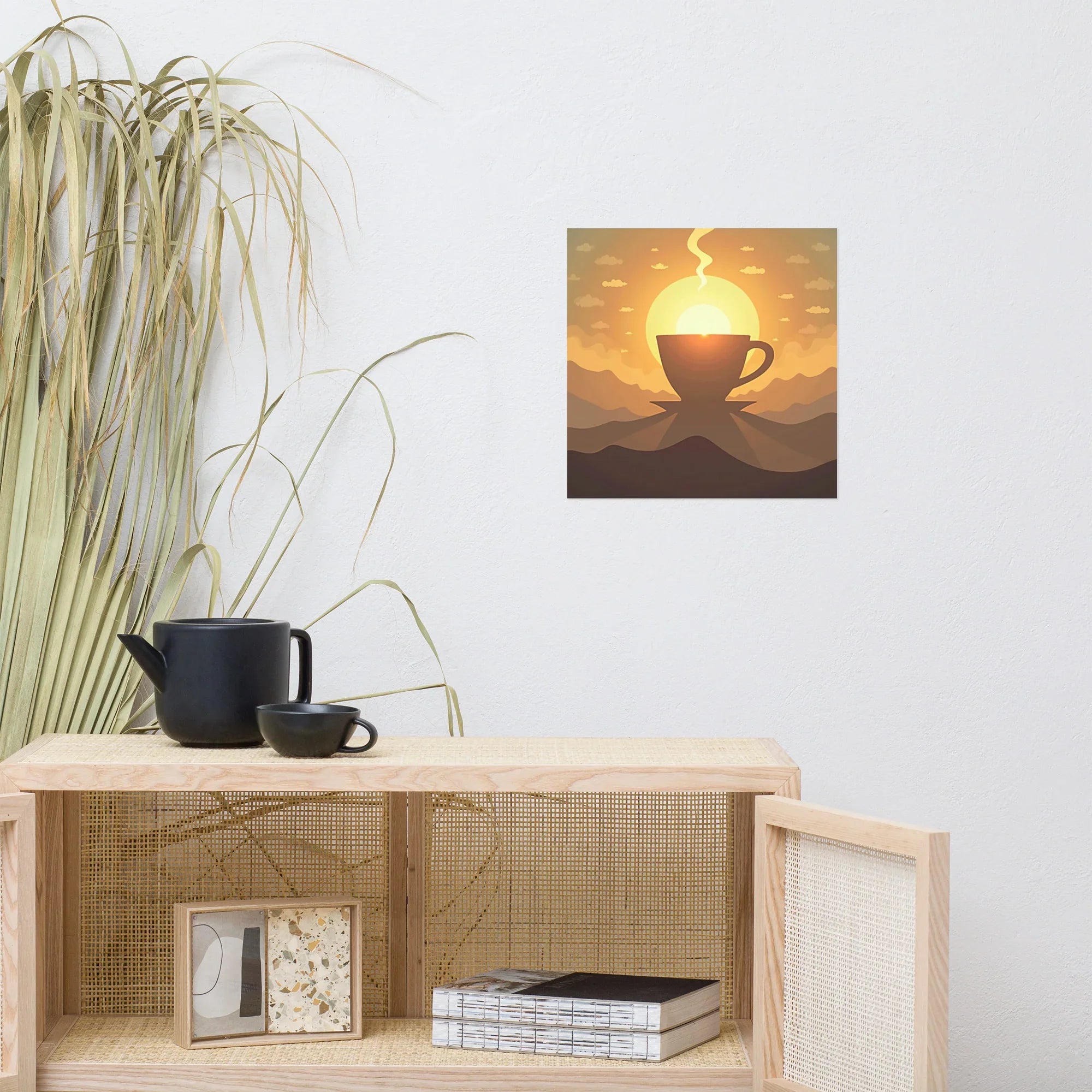 Sunrise Brew Wall Art – Coffee and Light Poster - RaZits