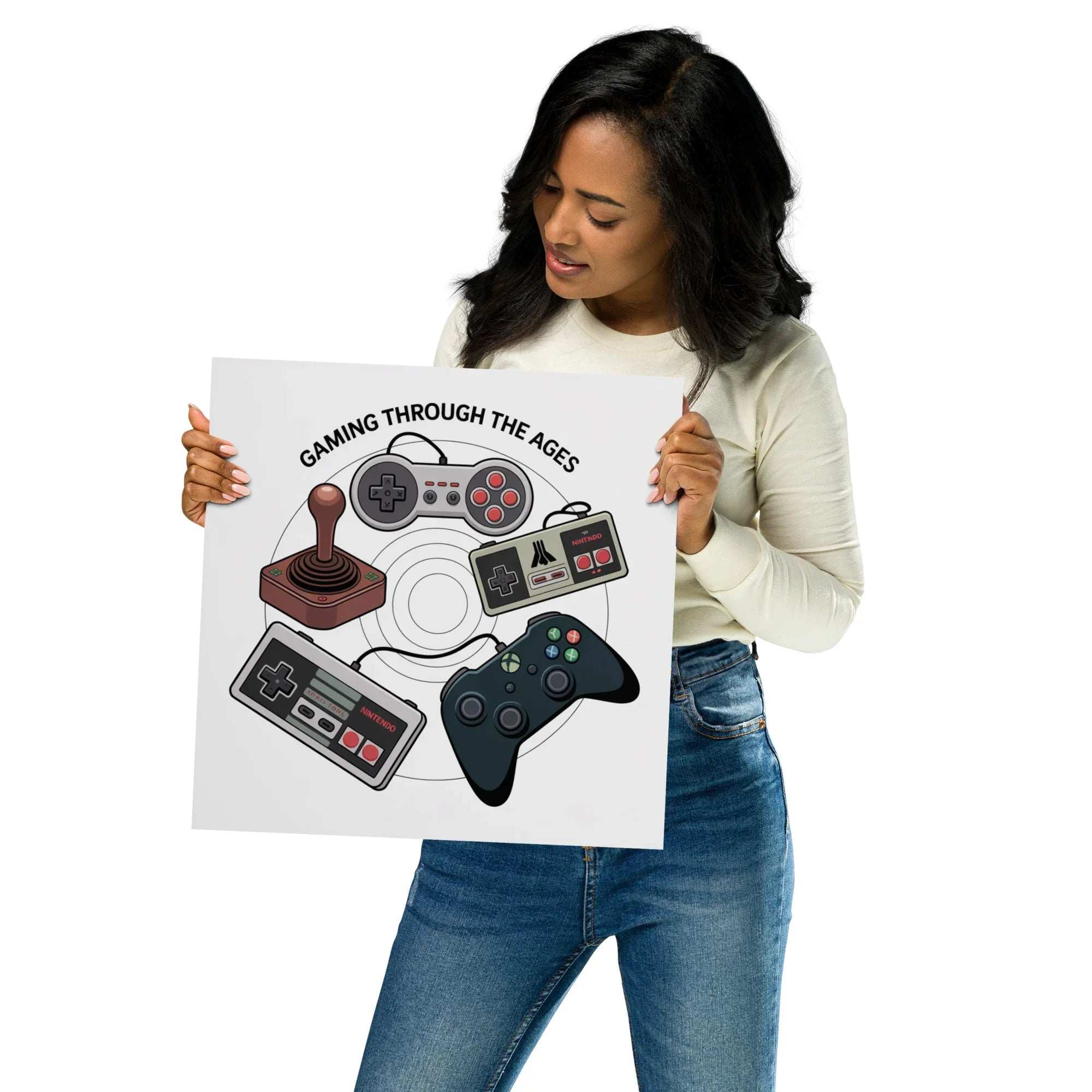 Gaming Through the Ages – Epic Gamer Room Decor Wall Art - RaZits