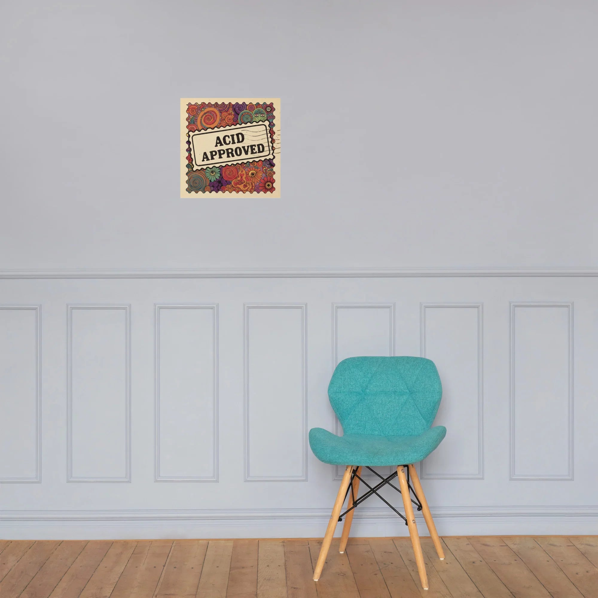 Acid Approved Poster – Psychedelic Trippy Art - RaZits