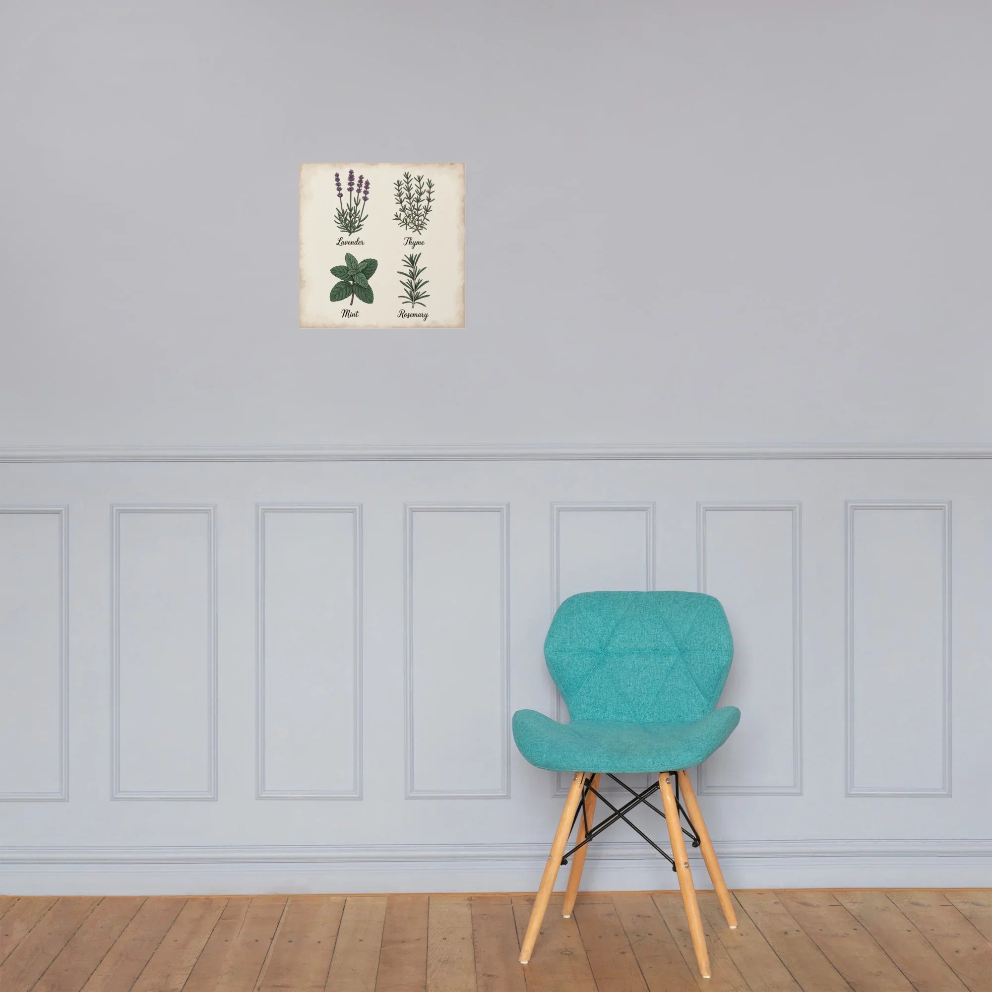 Herb Chart Poster – Vintage Botanical Wall Print - RaZits