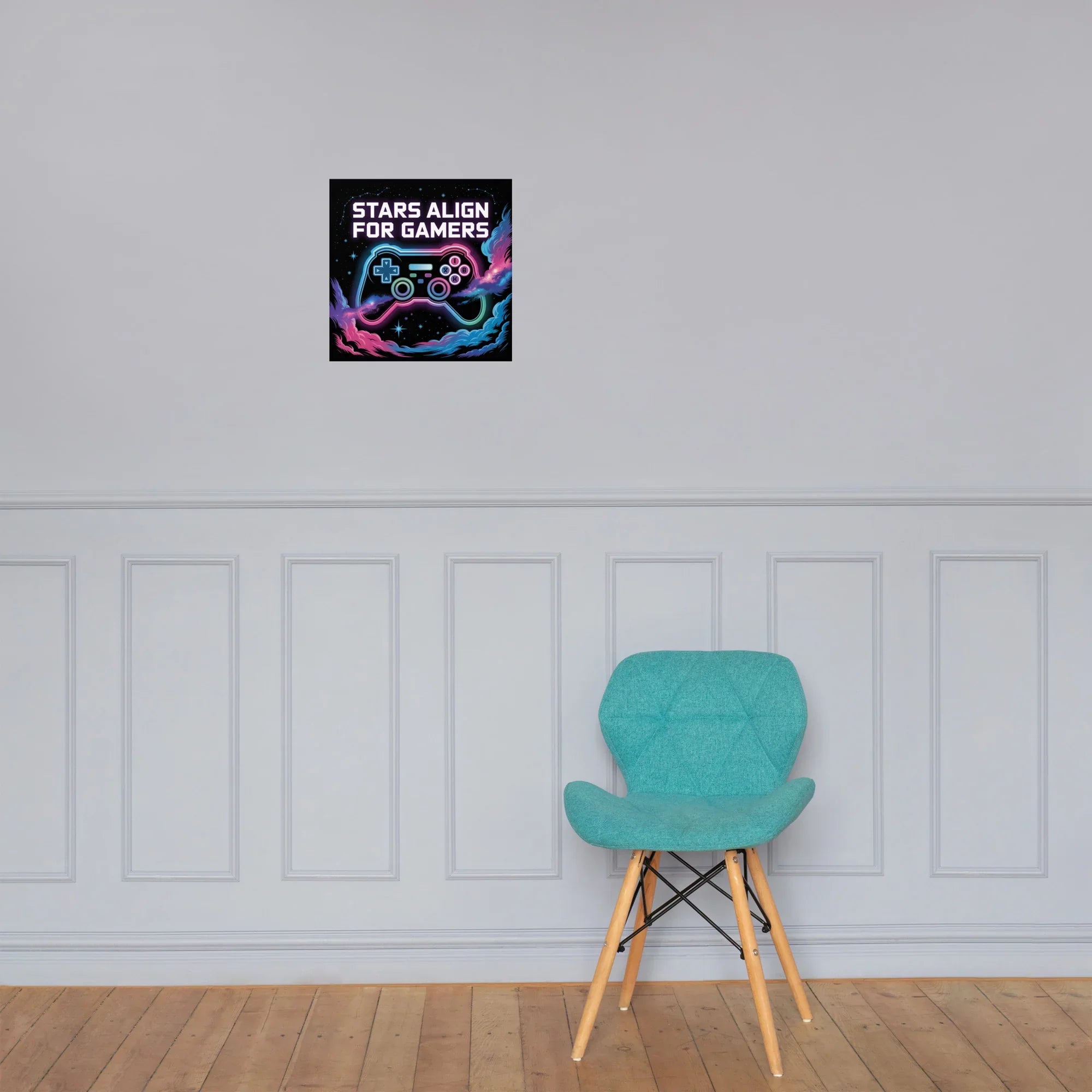 Vibrant Cosmic Gaming Poster – Aesthetic Digital Wall Art for Gamer Room Decor - RaZits