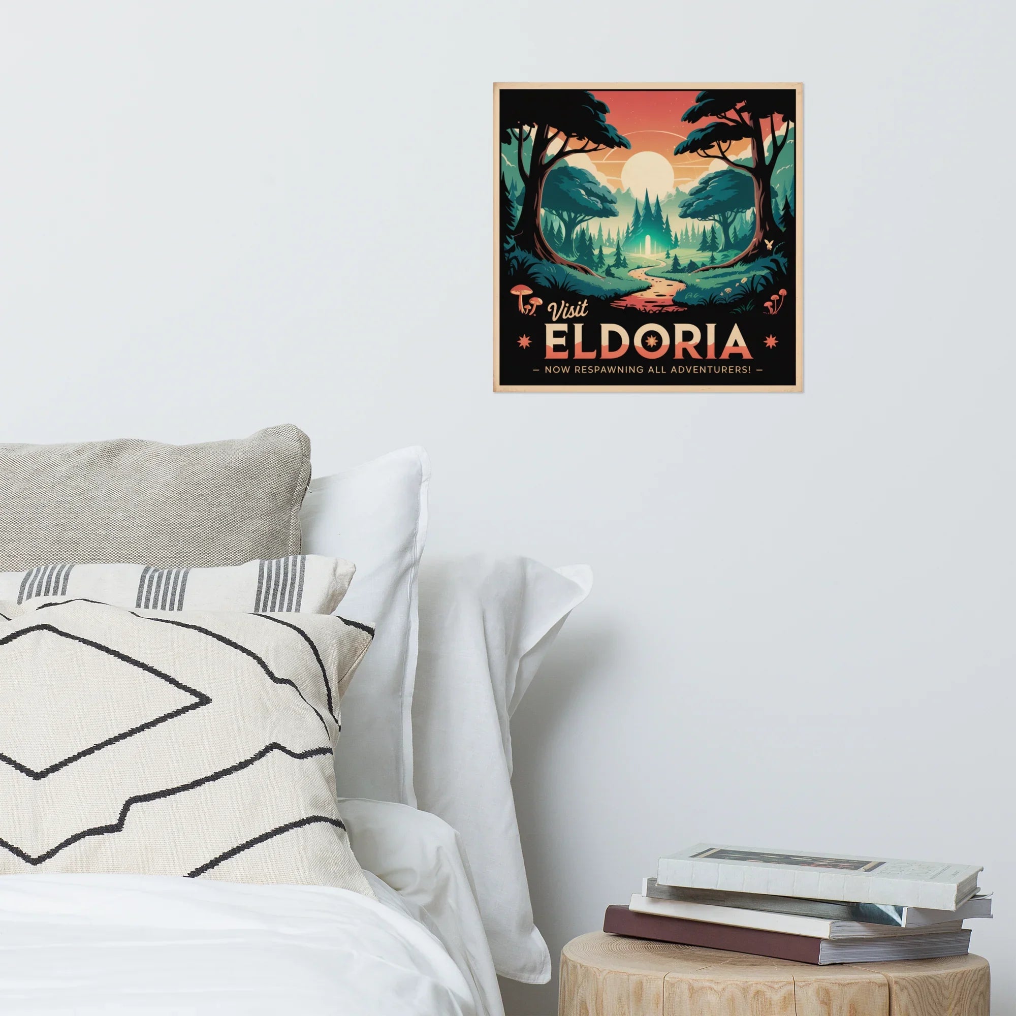 Visit Eldoria Poster – Fantasy Adventure Gamer Art - RaZits