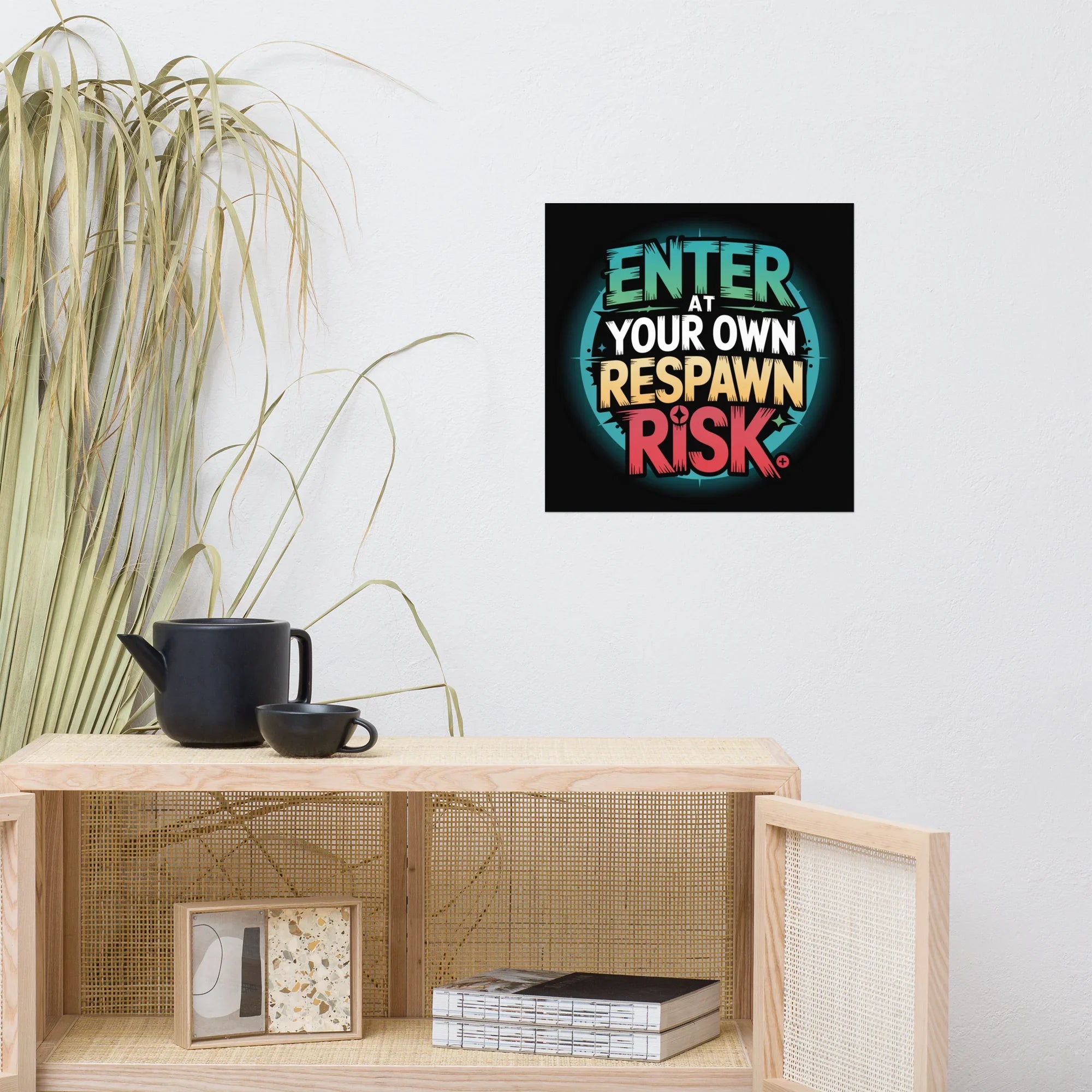 Enter at Your Own Respawn Risk – Gamer Wall Poster - RaZits