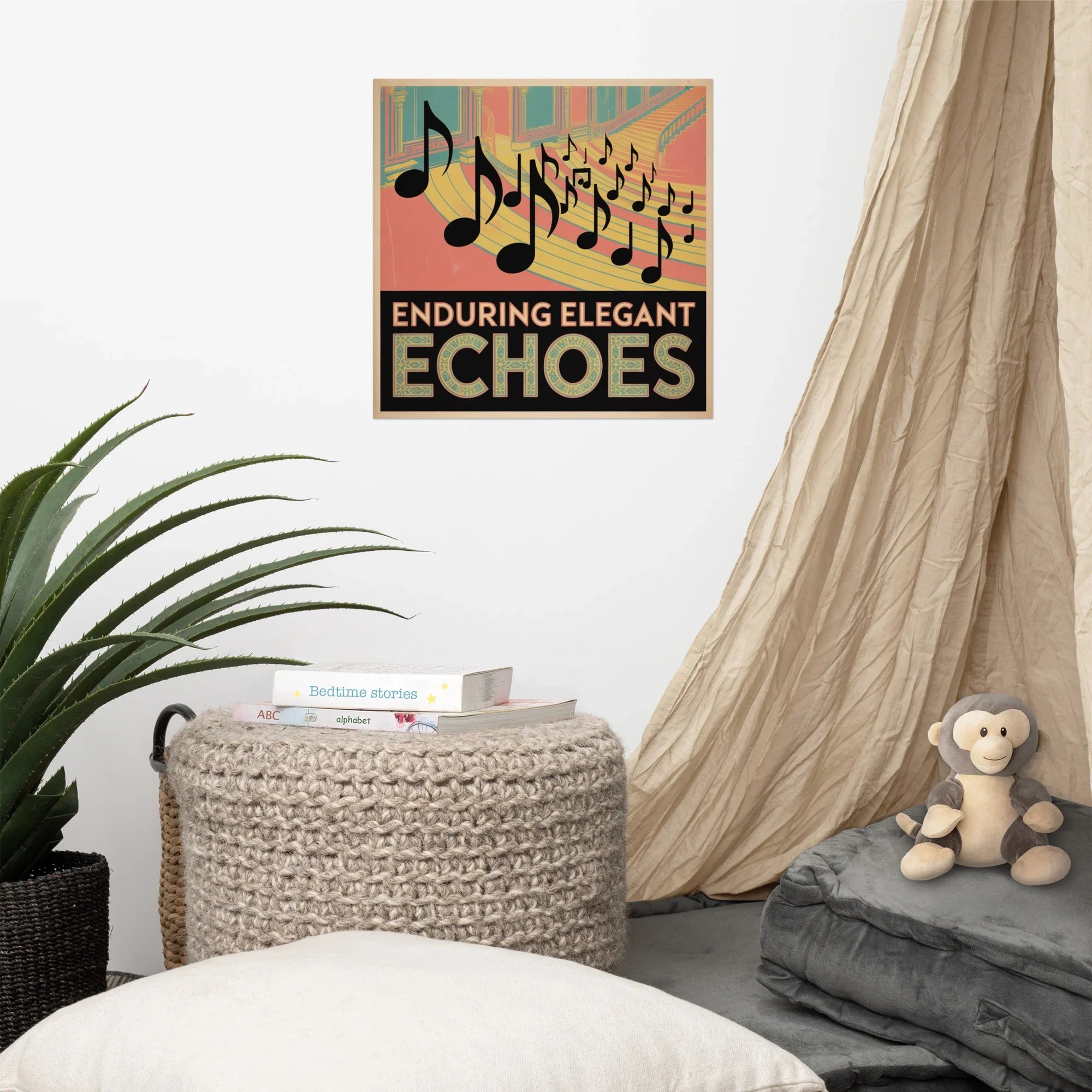 Enduring Elegant Echoes Poster – Regal Classical Music Theme - RaZits
