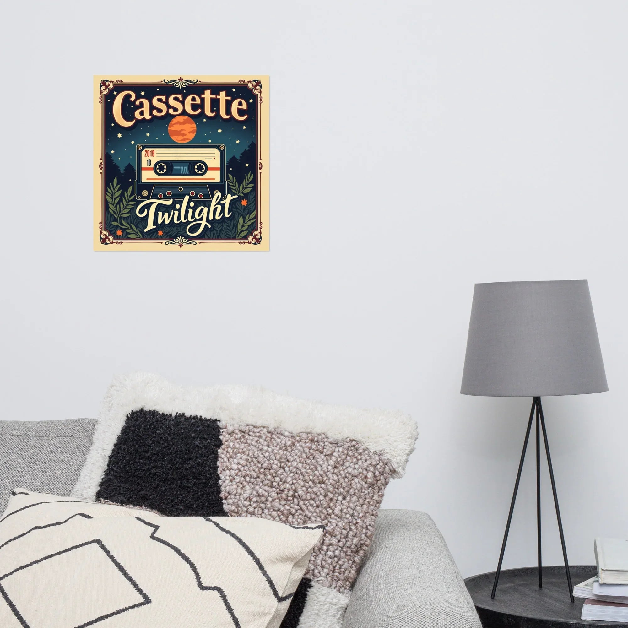 Cassette Twilight Poster – Retro Sunset Tape Aesthetic - RaZits