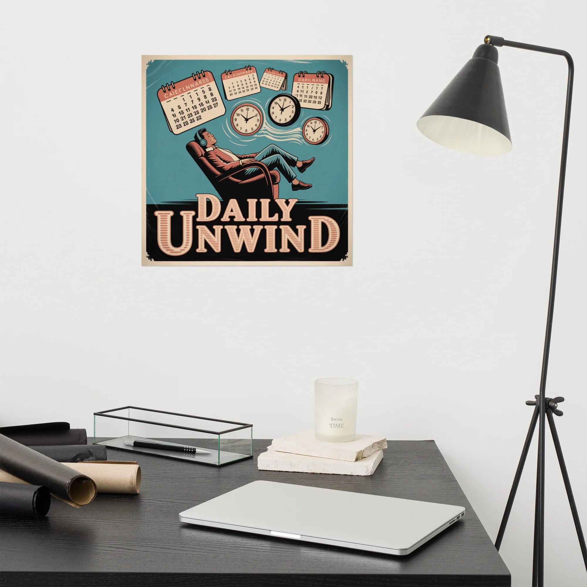 Daily Unwind Poster – Lo-Fi Relaxation & Chill Decor - RaZits