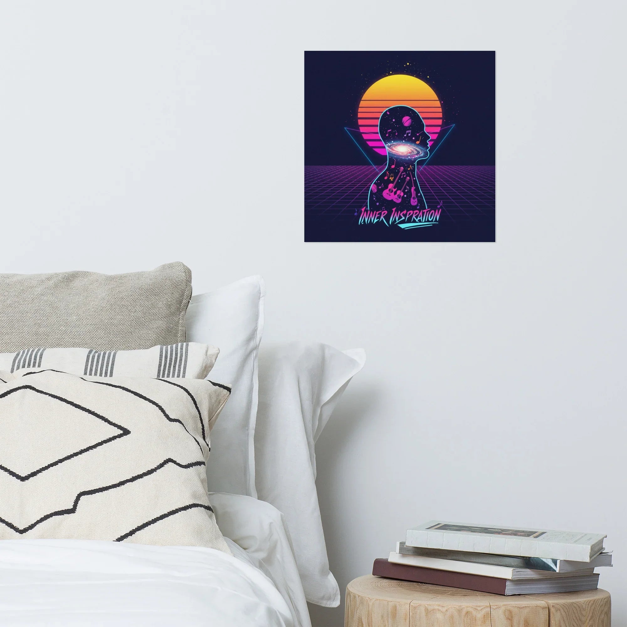 Inner Inspiration Poster – Cosmic Retro Music Mind Art - RaZits