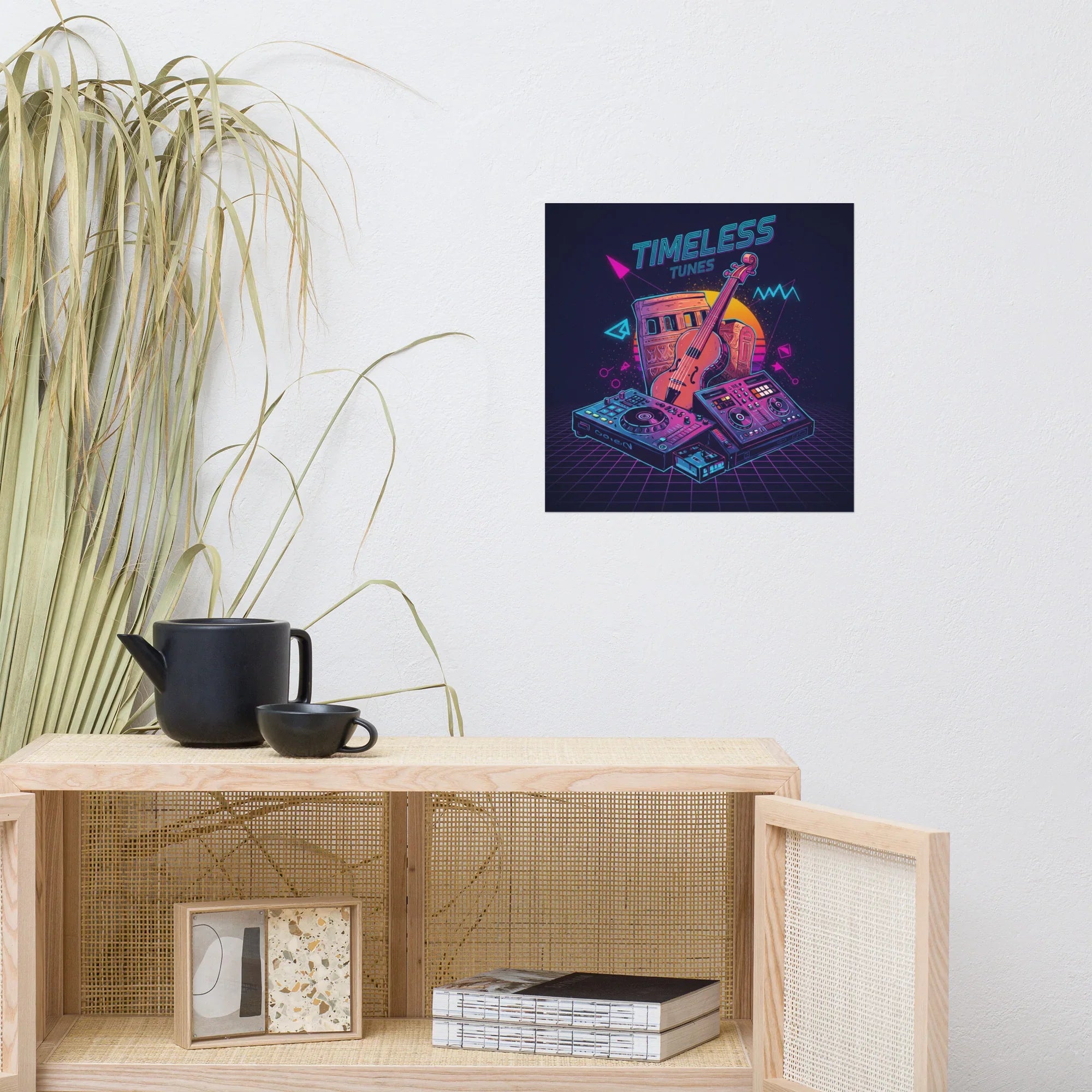 Timeless Tunes Poster – Vintage Meets Future Vibes - RaZits