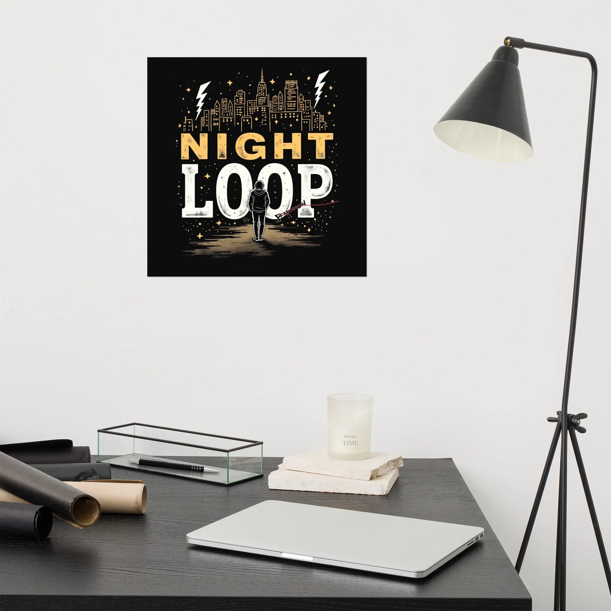 Night Loop Poster – Urban Lo-Fi Mood - RaZits