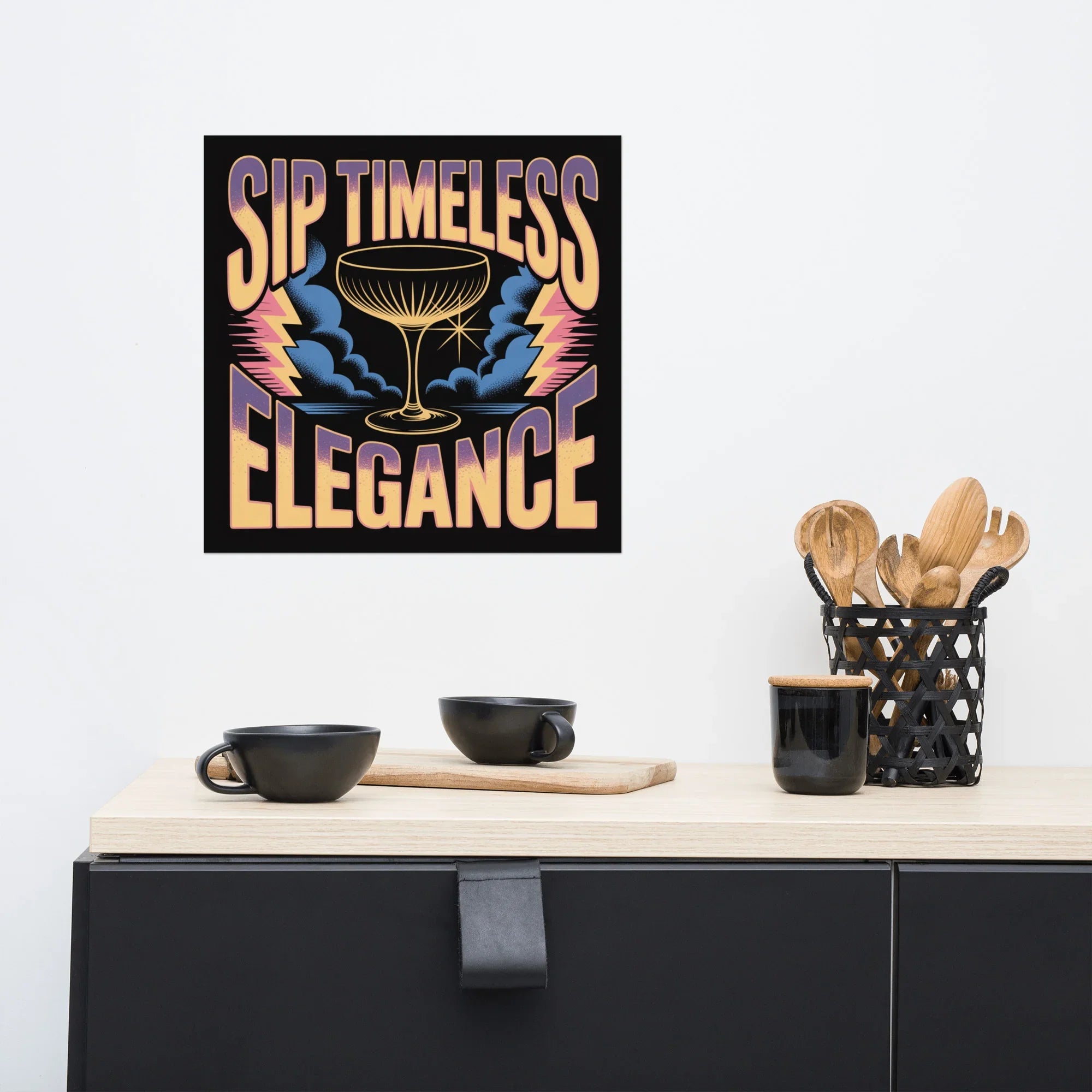 Sip Timeless Elegance – Art Deco Poster - RaZits