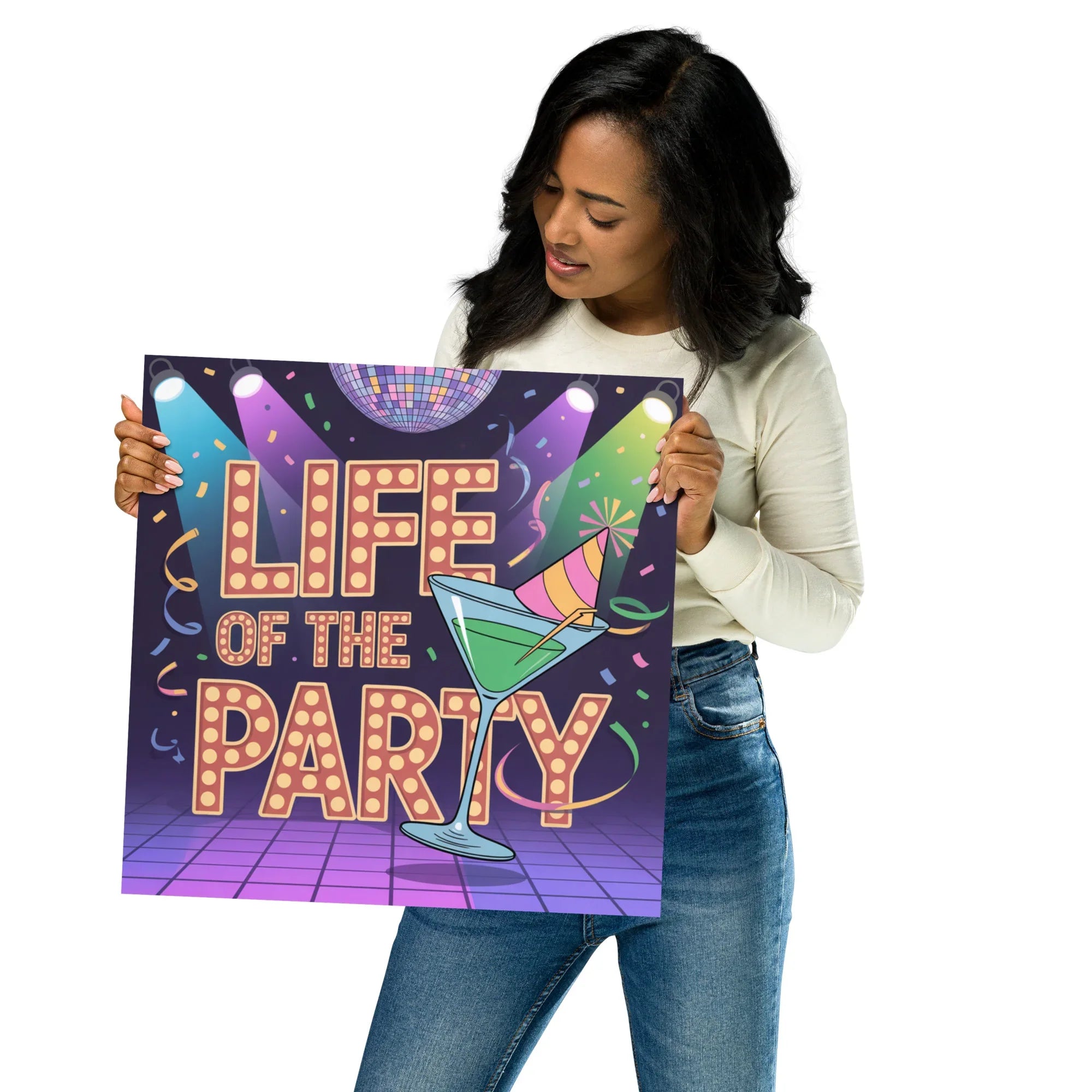 Life of the Party – Disco Cocktail Poster - RaZits