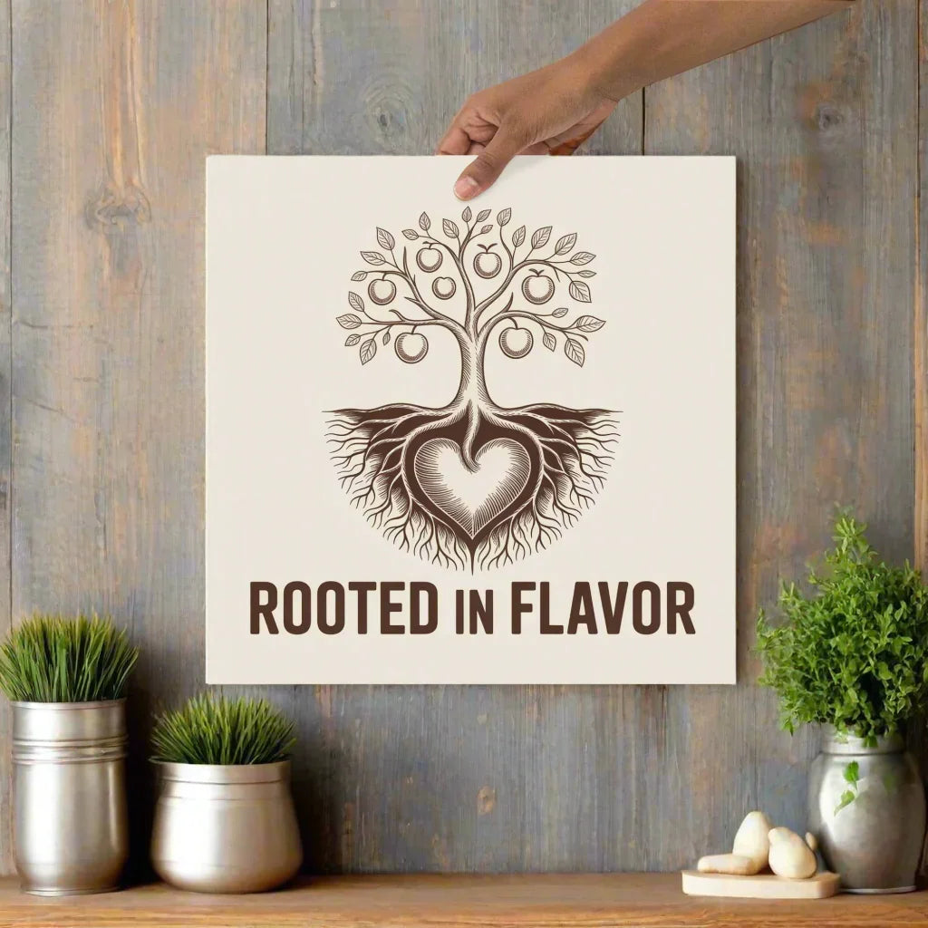 Tree Root Heart Art Print – Nature-Inspired Line Illustration - RaZits