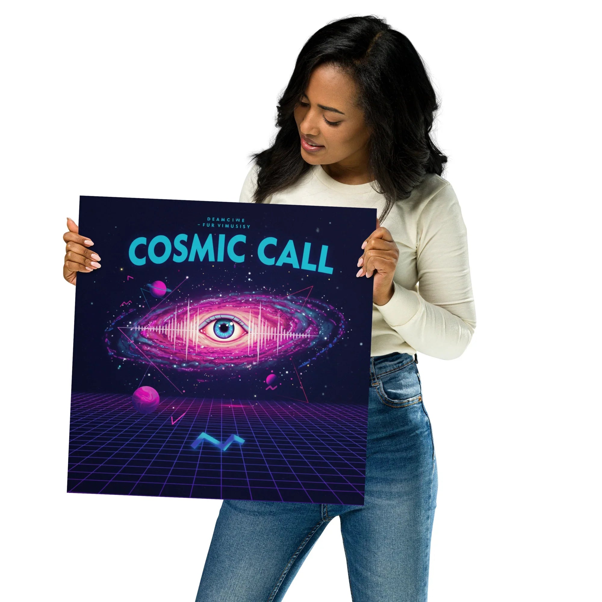Cosmic Call Poster – Surreal Galaxy & Sci-Fi Art - RaZits