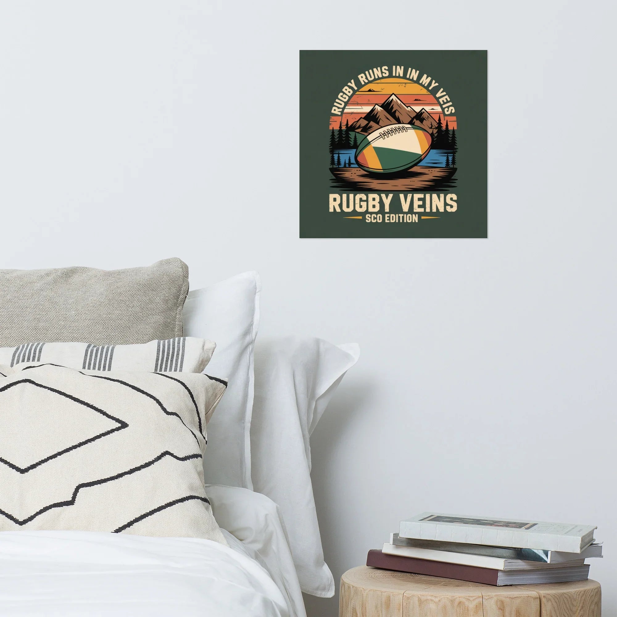 Rugby Runs in My Veins – Scotland Edition Poster - RaZits