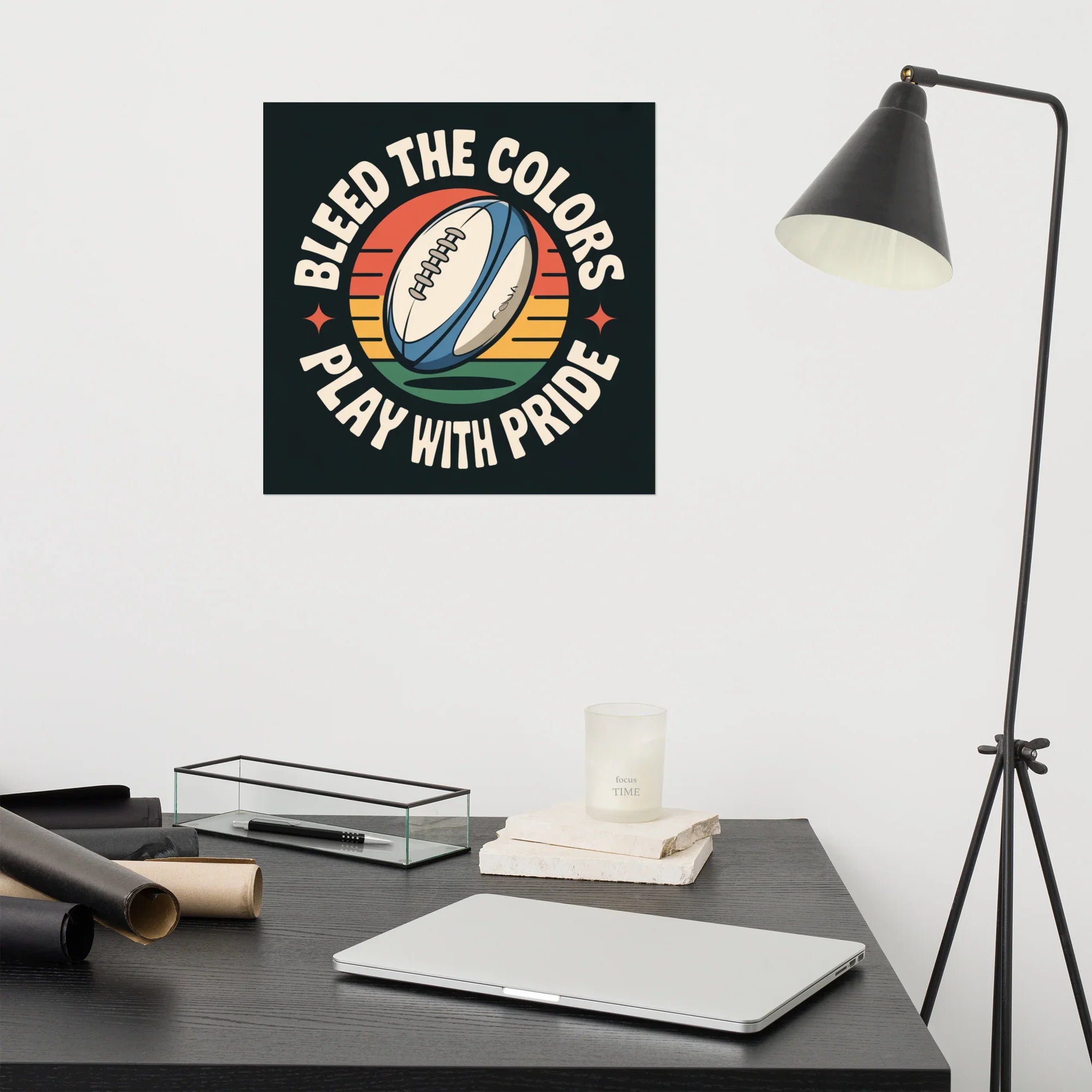 Rugby Pride Poster – Retro Sports Art for Fans & Collectors - RaZits