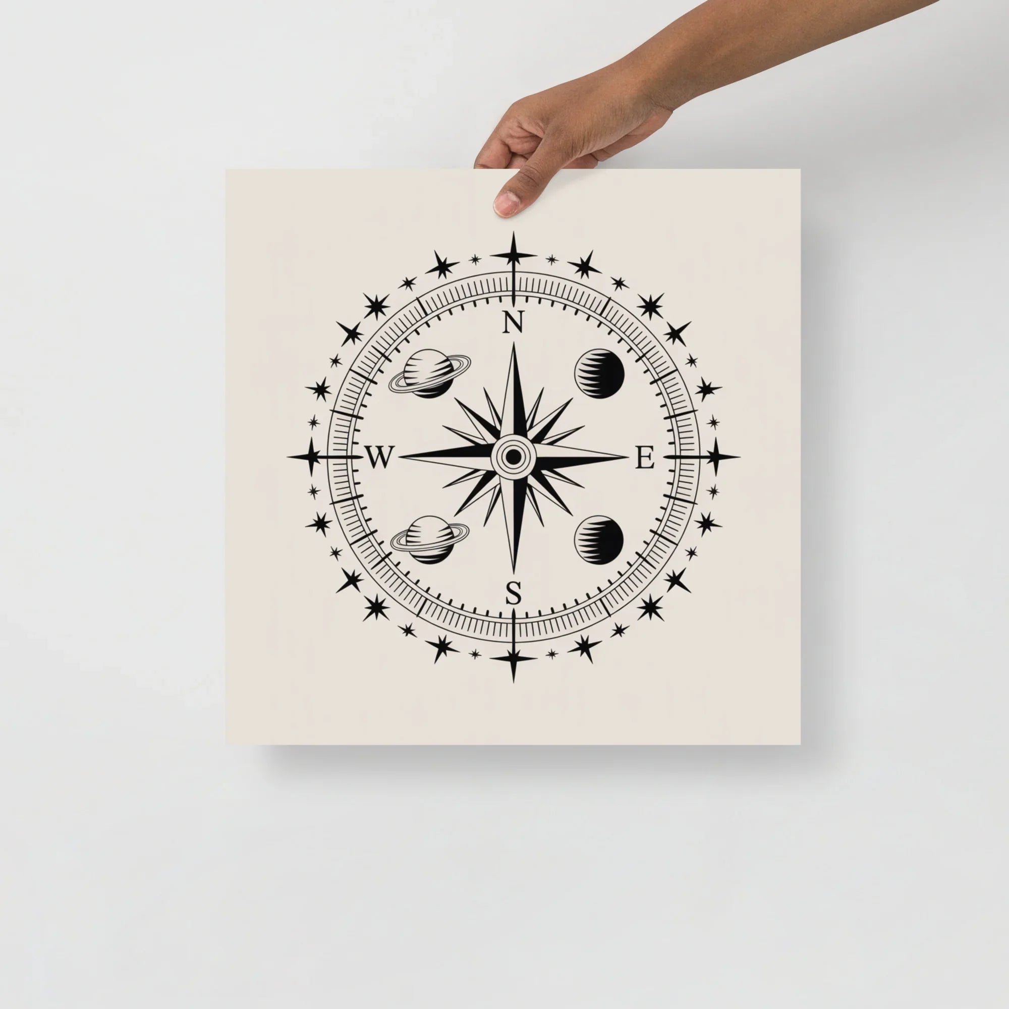 Celestial Compass Poster – Navigational Astrology Art - RaZits