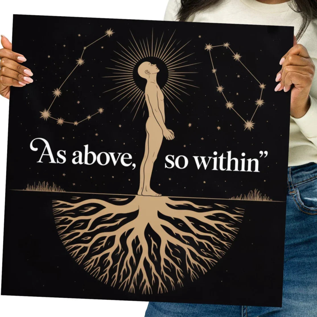 As Above So Within Astrology Art Print - RaZits