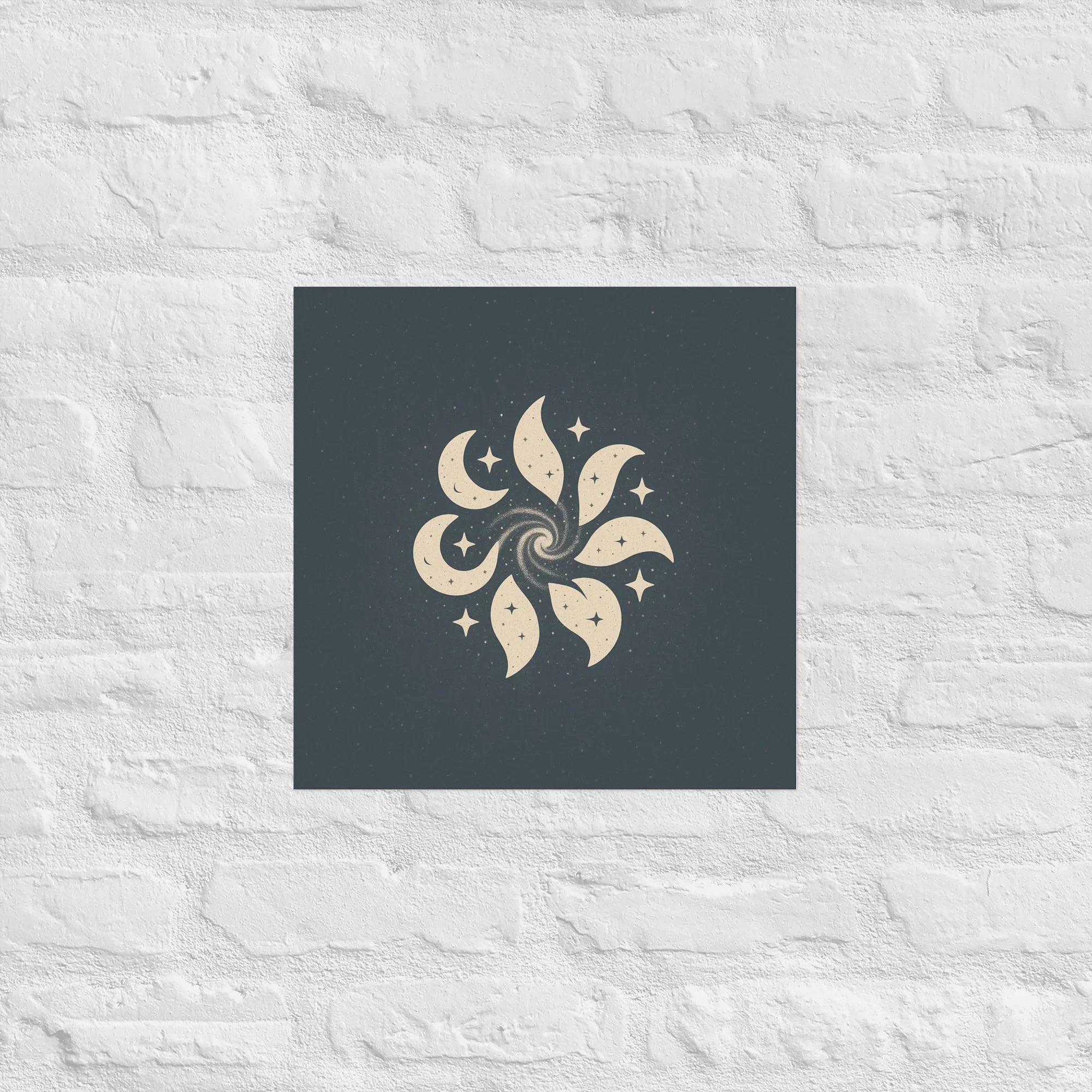 Celestial Spiral – Moon & Stars Pattern - RaZits